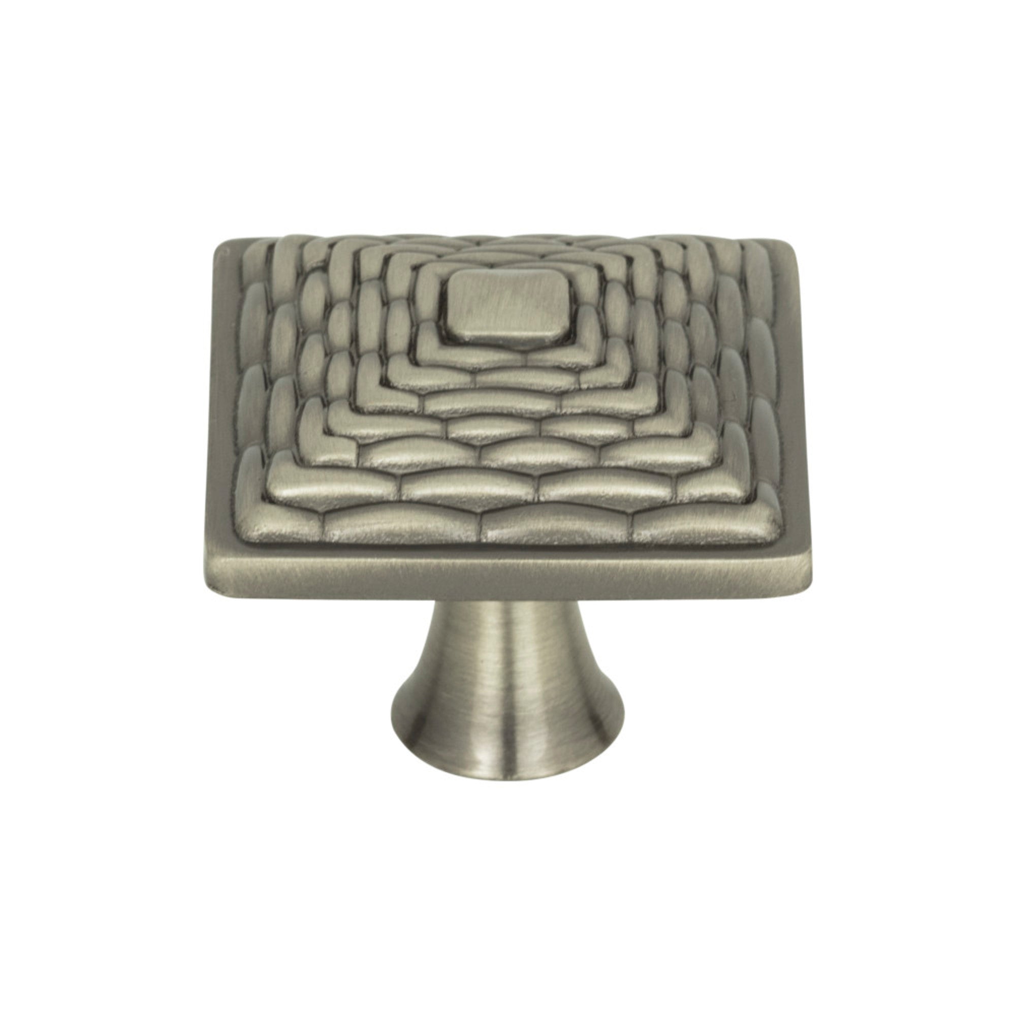 Mandalay Square Knob - Brushed Nickel