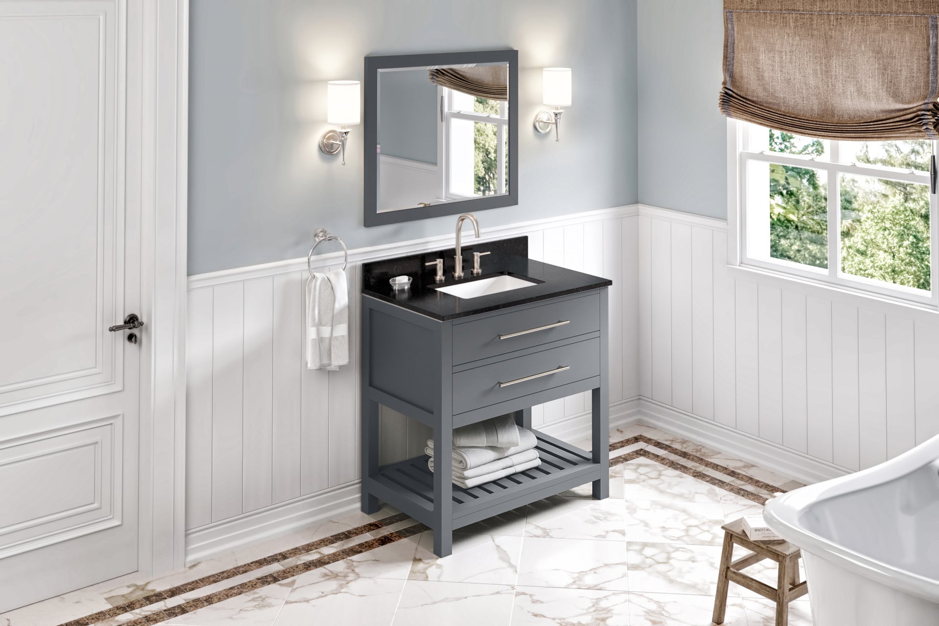 36" Wavecrest Vanity – Grey