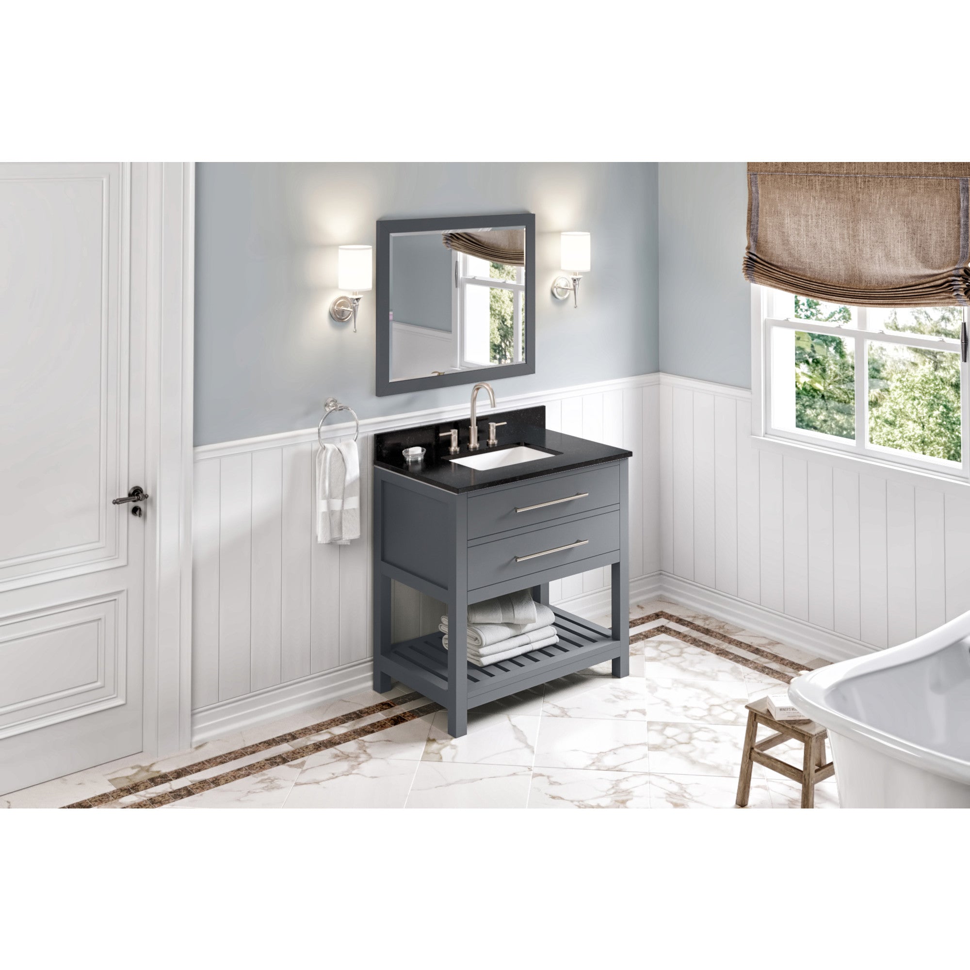 36" Wavecrest Vanity – Grey