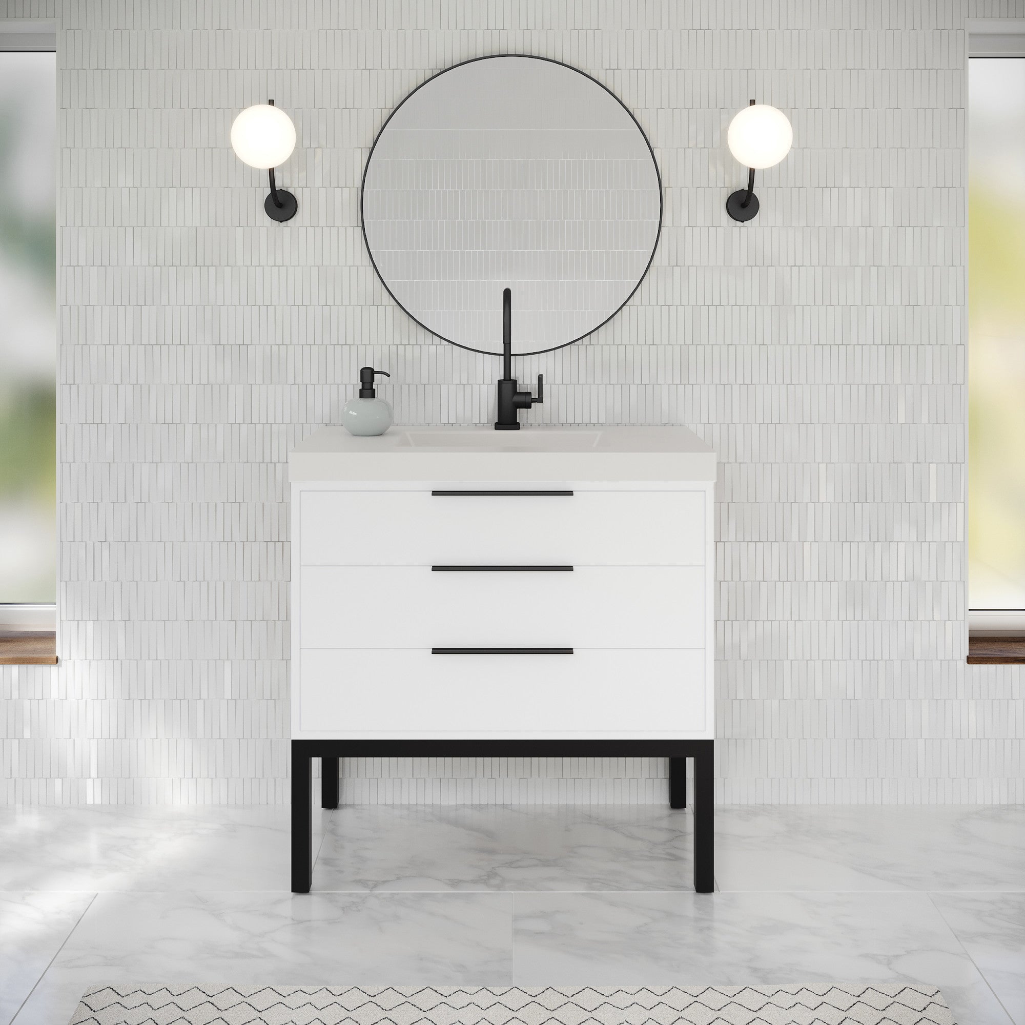 36" Gardner Vanity – White