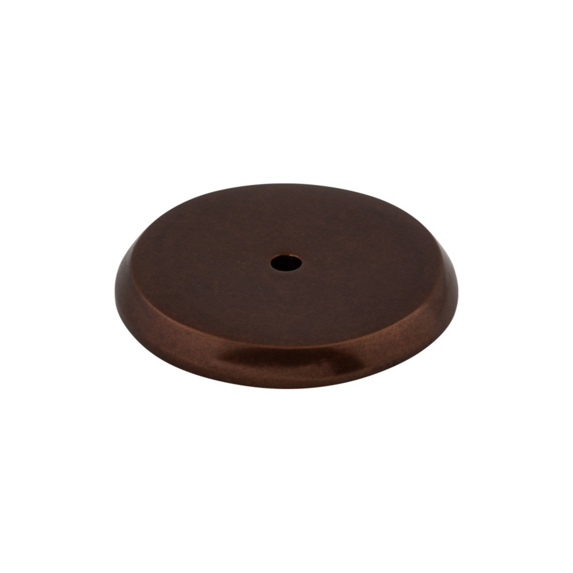 Aspen Round Knob Backplate - Mahogany Bronze