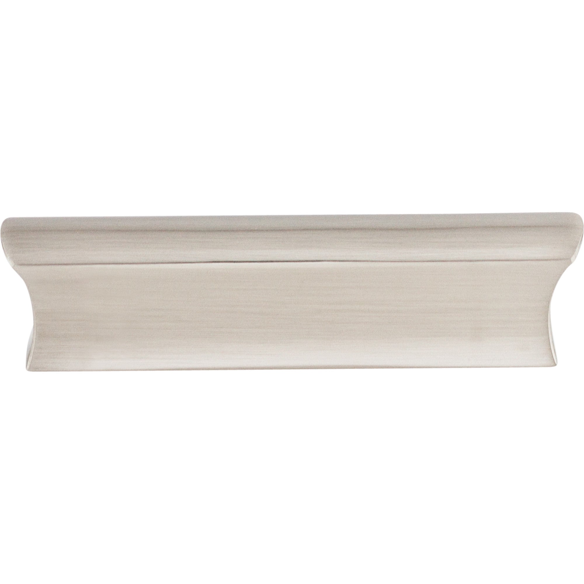 Glacier 3" Center to Center Finger Pull - Brushed Satin Nickel