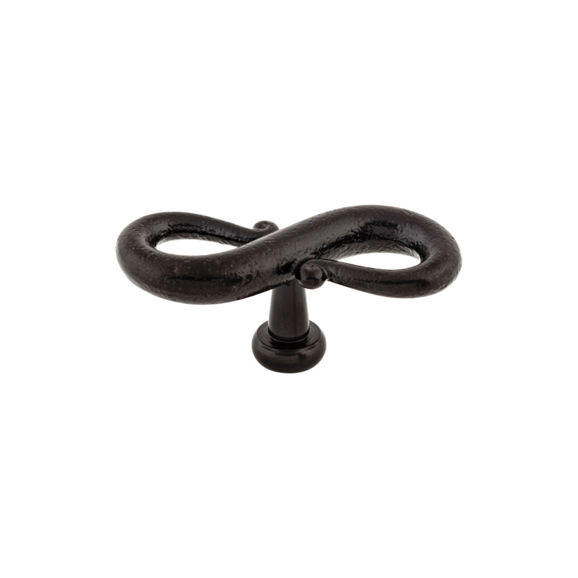 S-Shaped Oval Knob - Patina Black