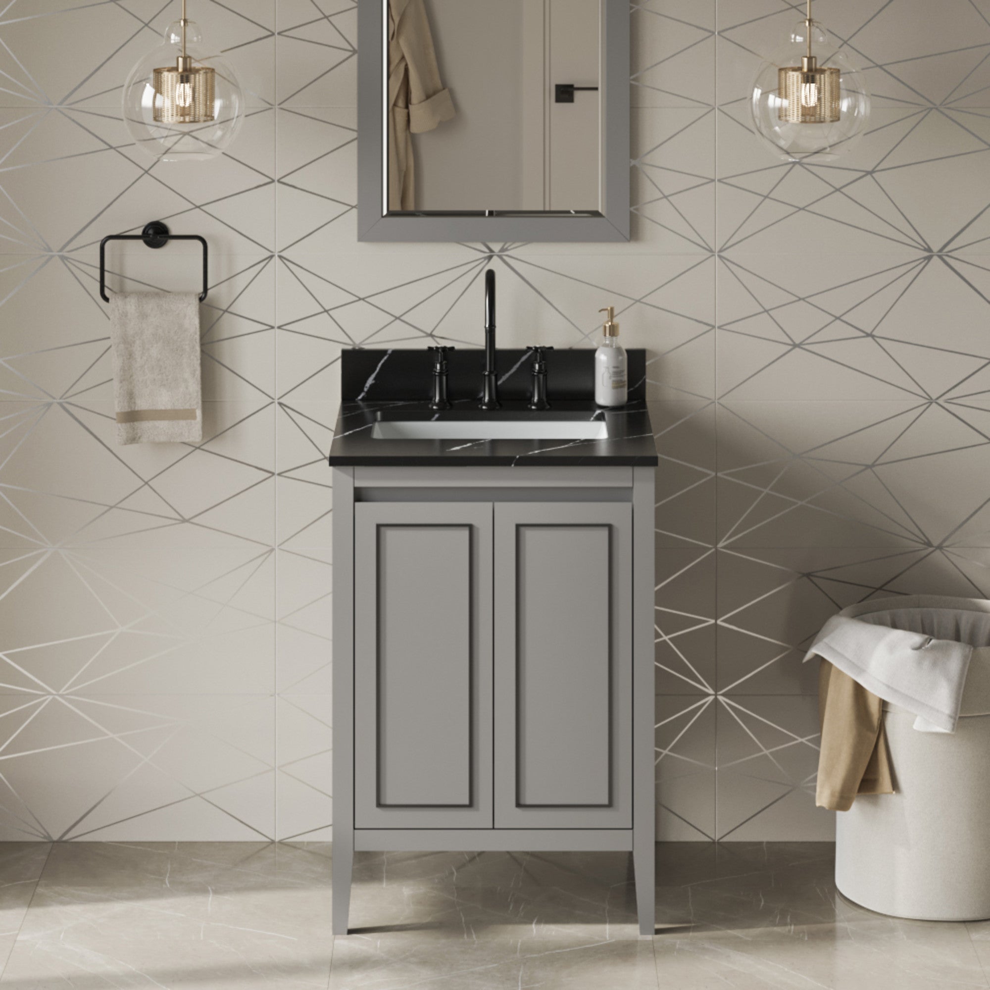 24" Percival Vanity – Grey