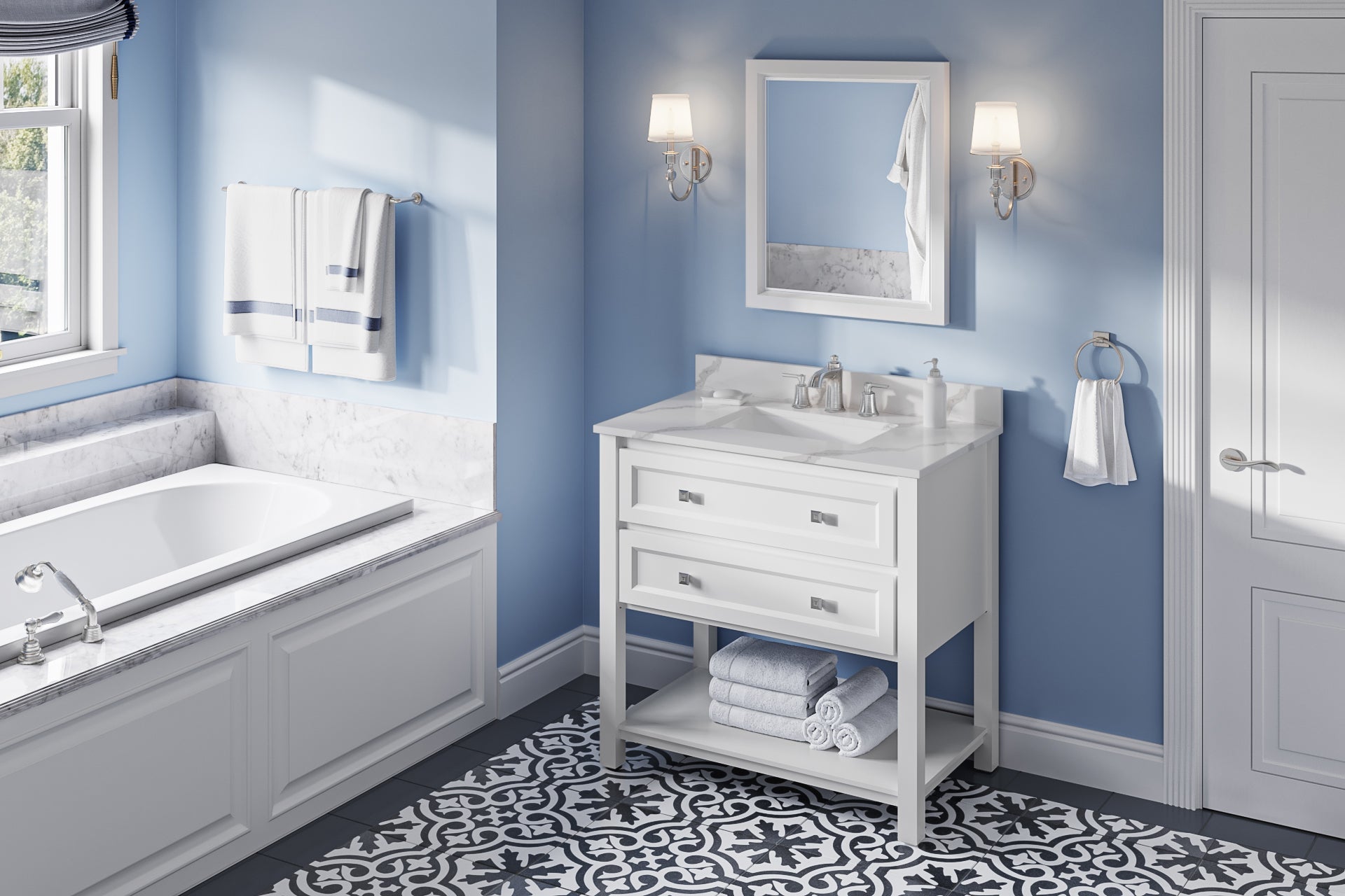 36" Adler Vanity – White