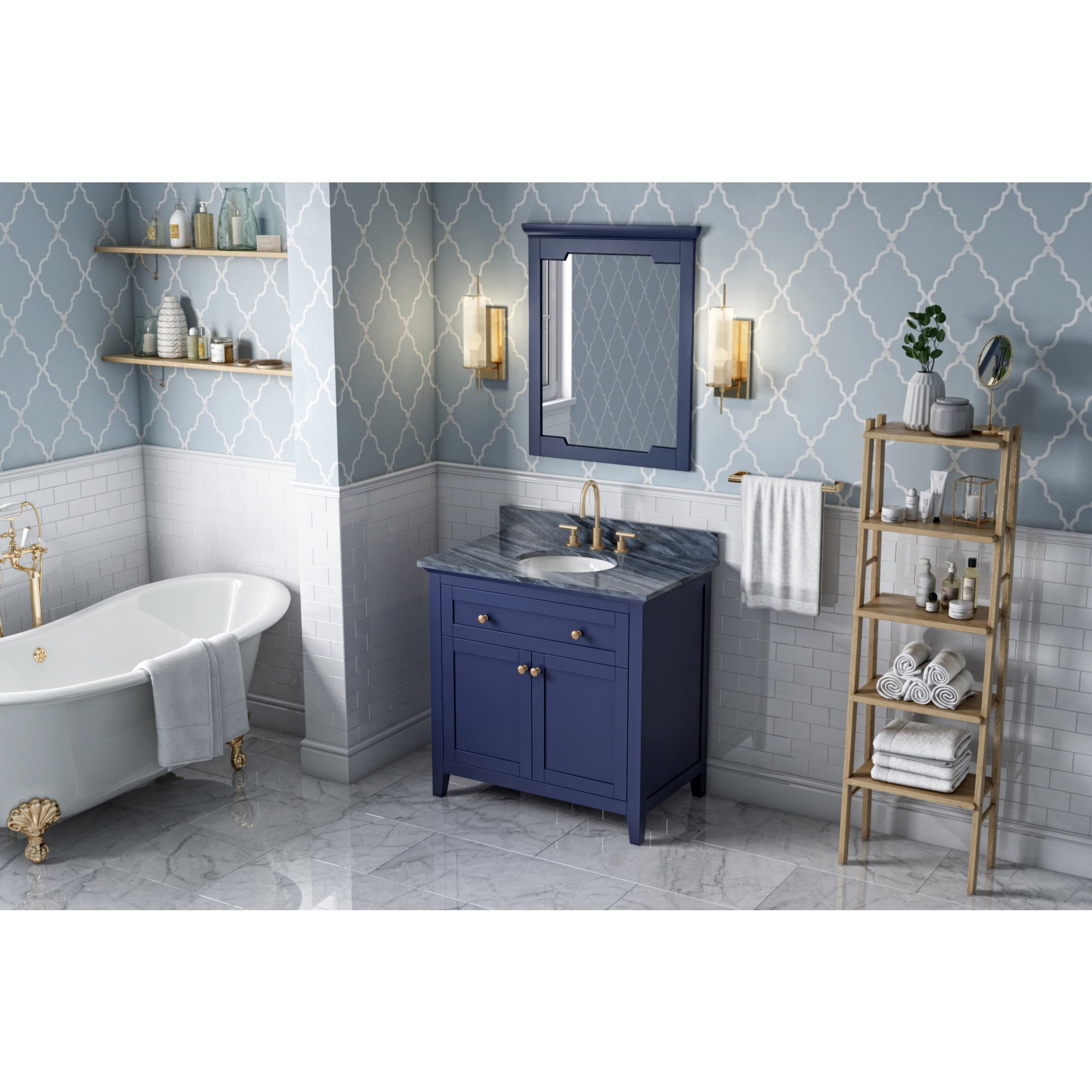 36" Chatham Vanity – Hale Blue