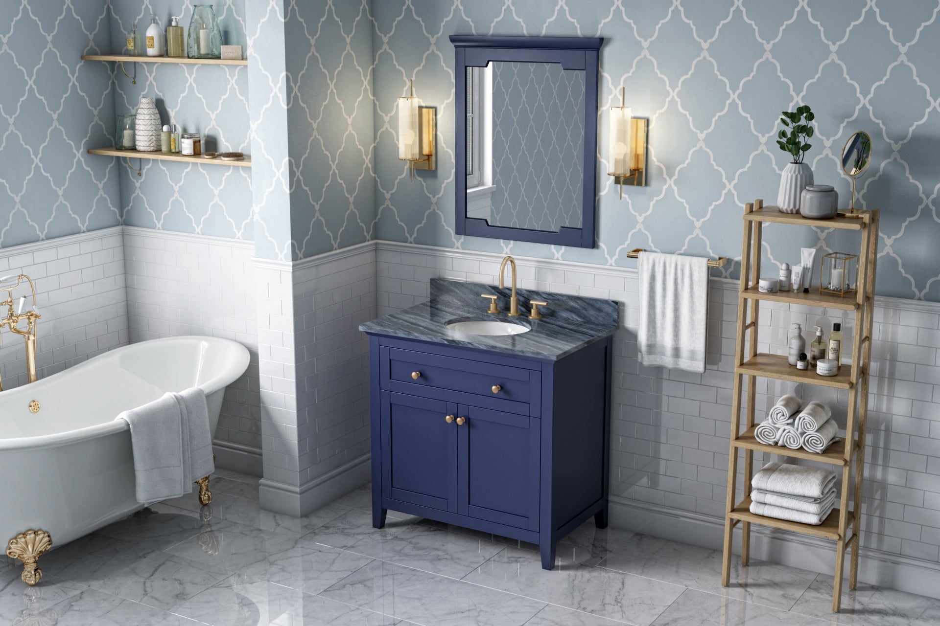 36" Chatham Vanity – Hale Blue
