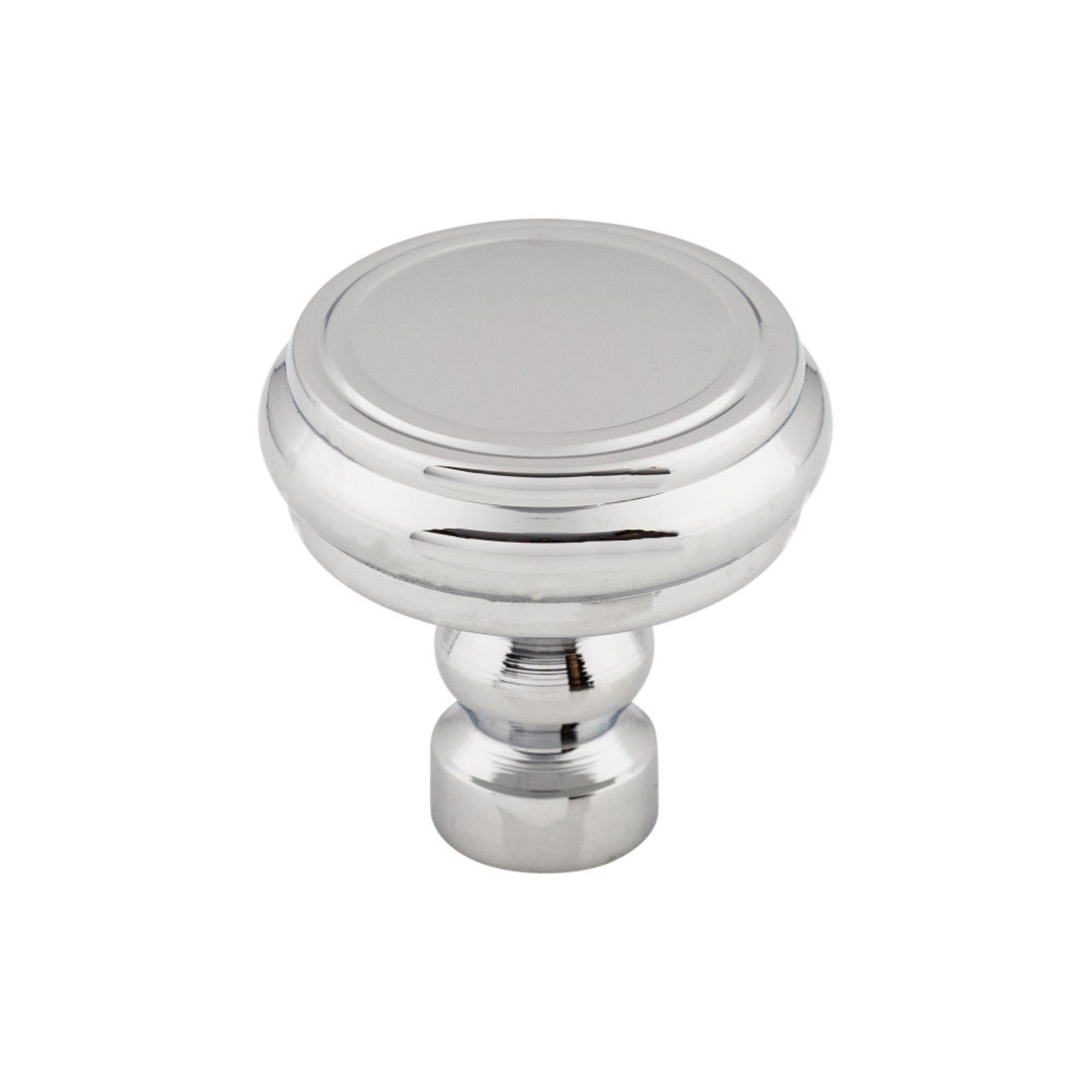 Brixton Rimmed Round Knob - Polished Chrome