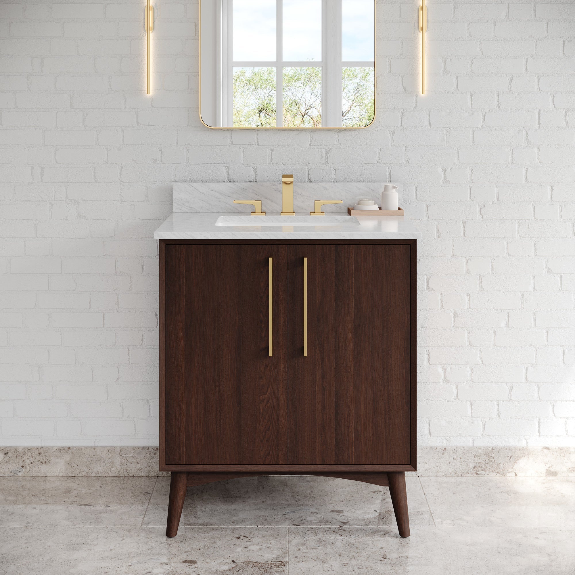 30" Dashwood Vanity – Dark Walnut