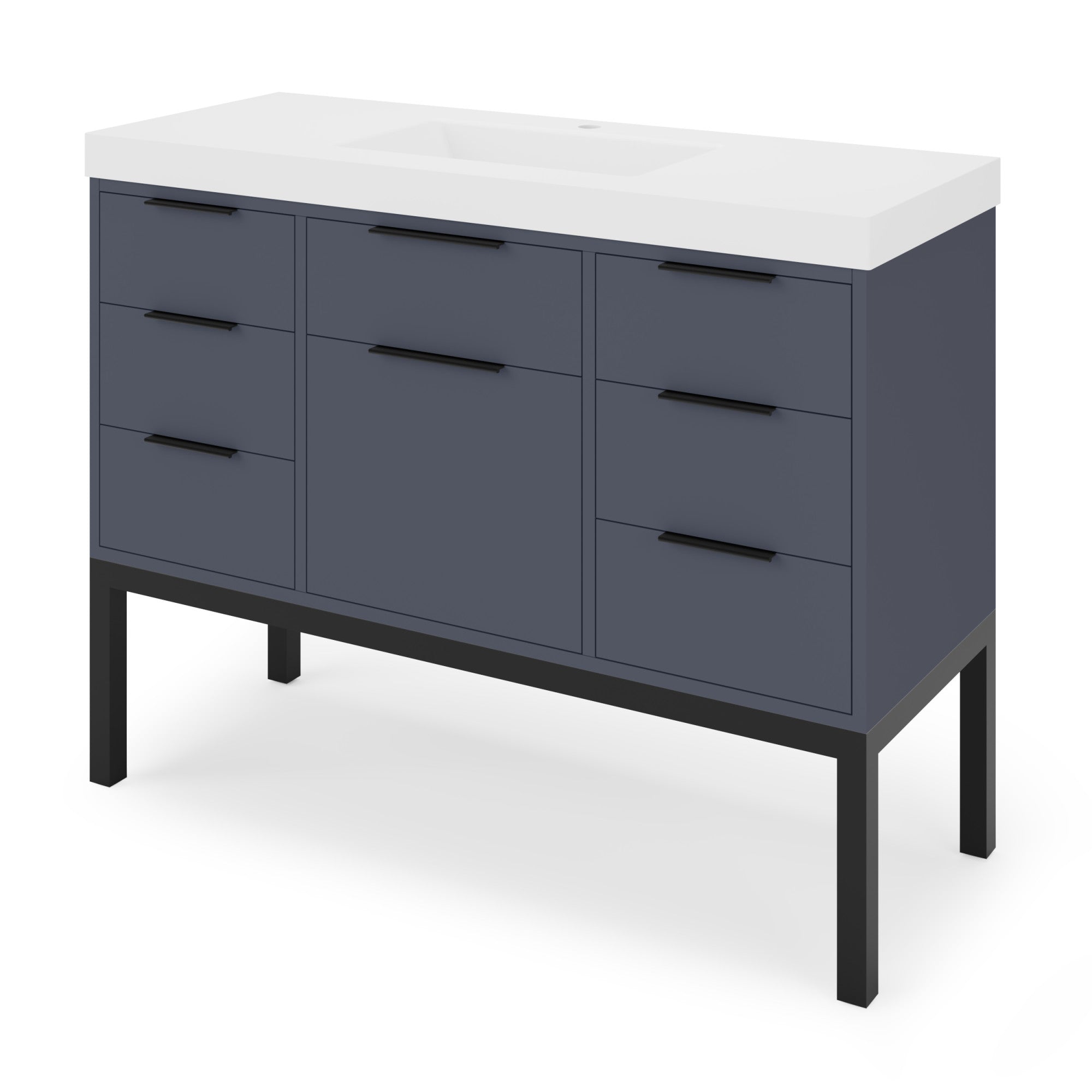 48" Gardner Vanity – Blue Steel