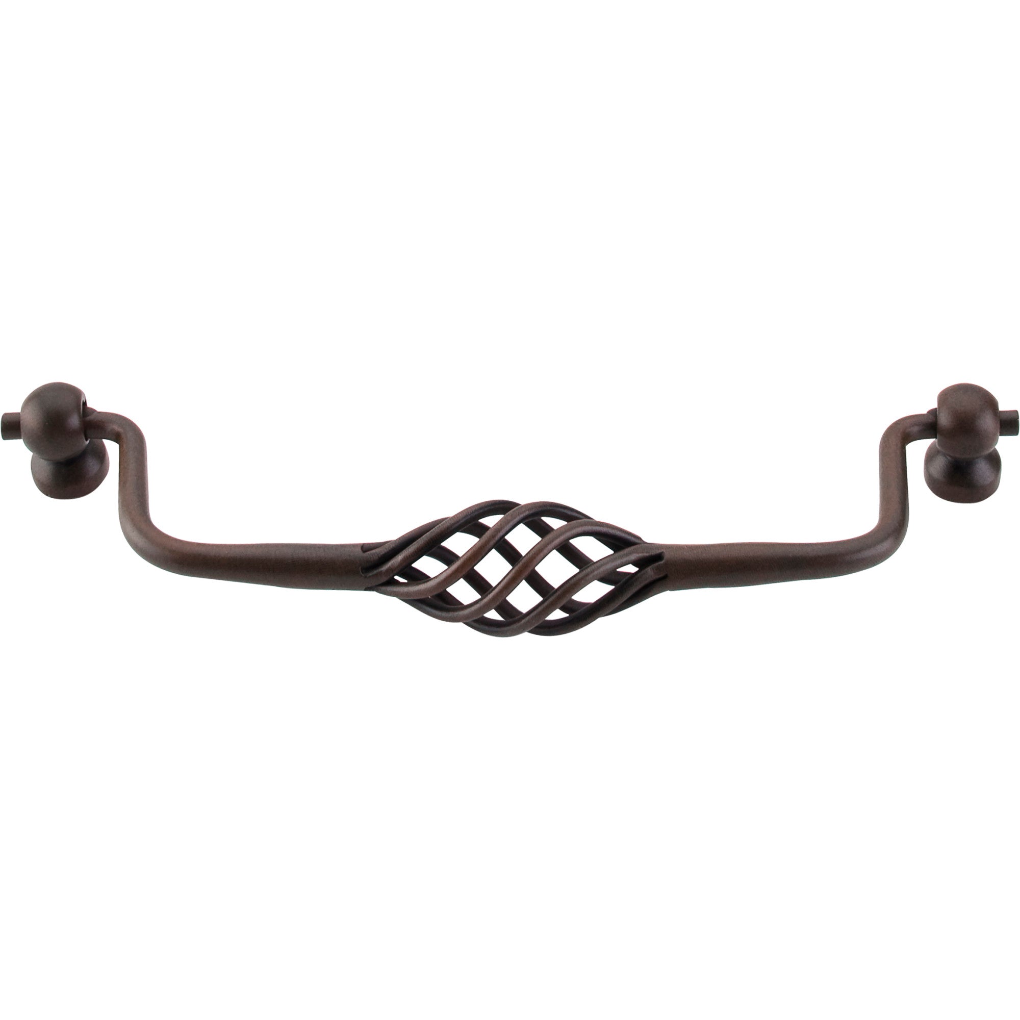 Twisted Wire 6 5/16" Center to Center Drop Handle - Patina Rouge