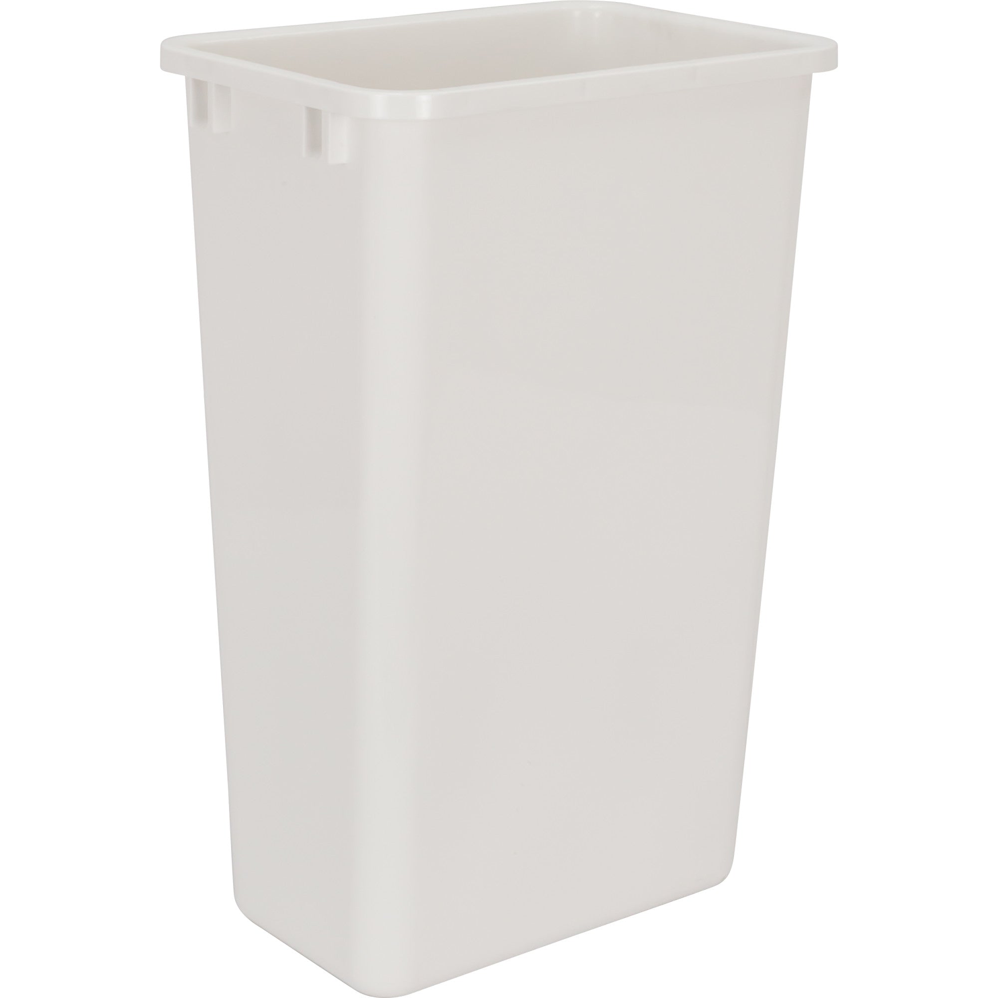 Single White 50 Quart Top-Mount Trashcan Pullout for 12" Opening