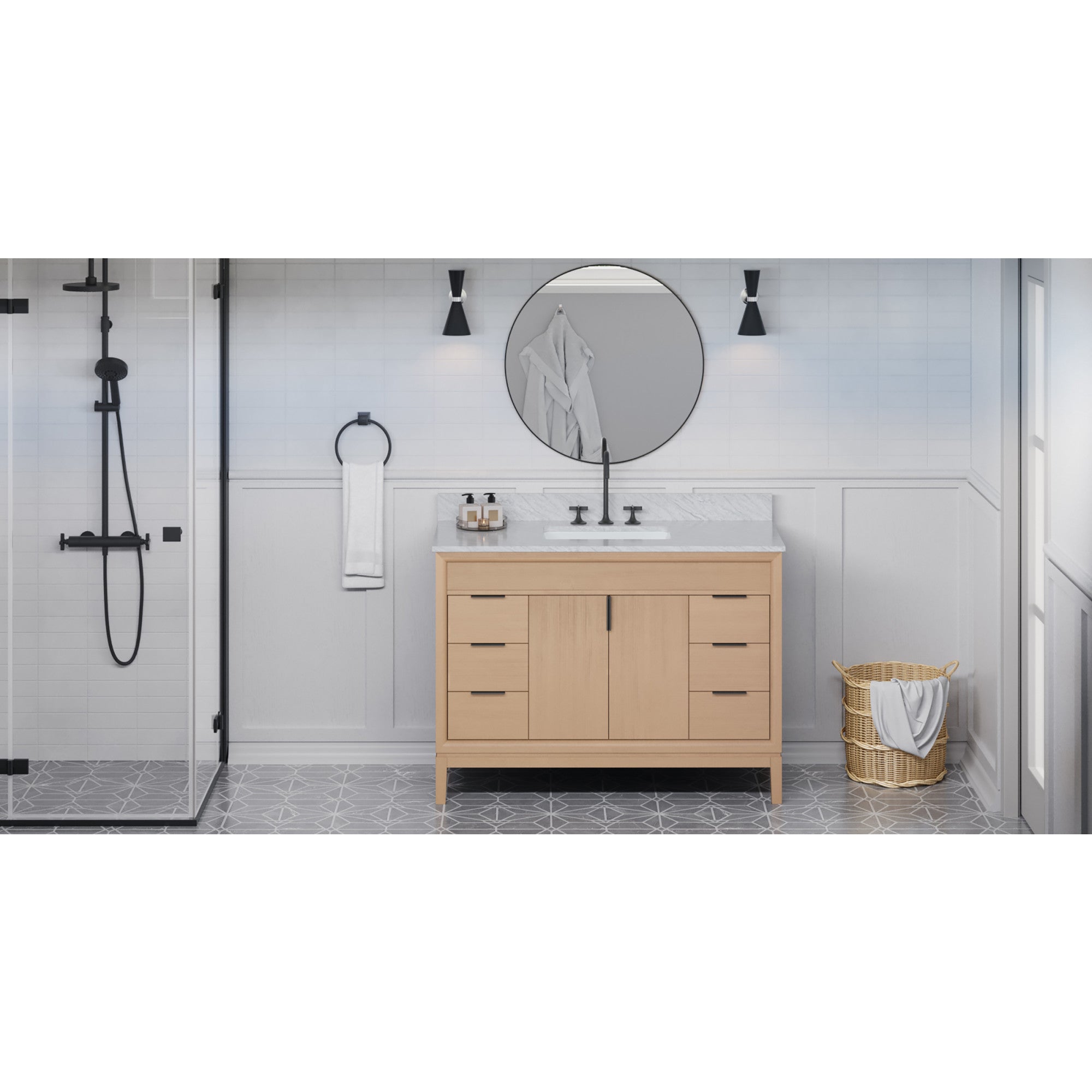 48" Theodora Vanity – Natural Oak