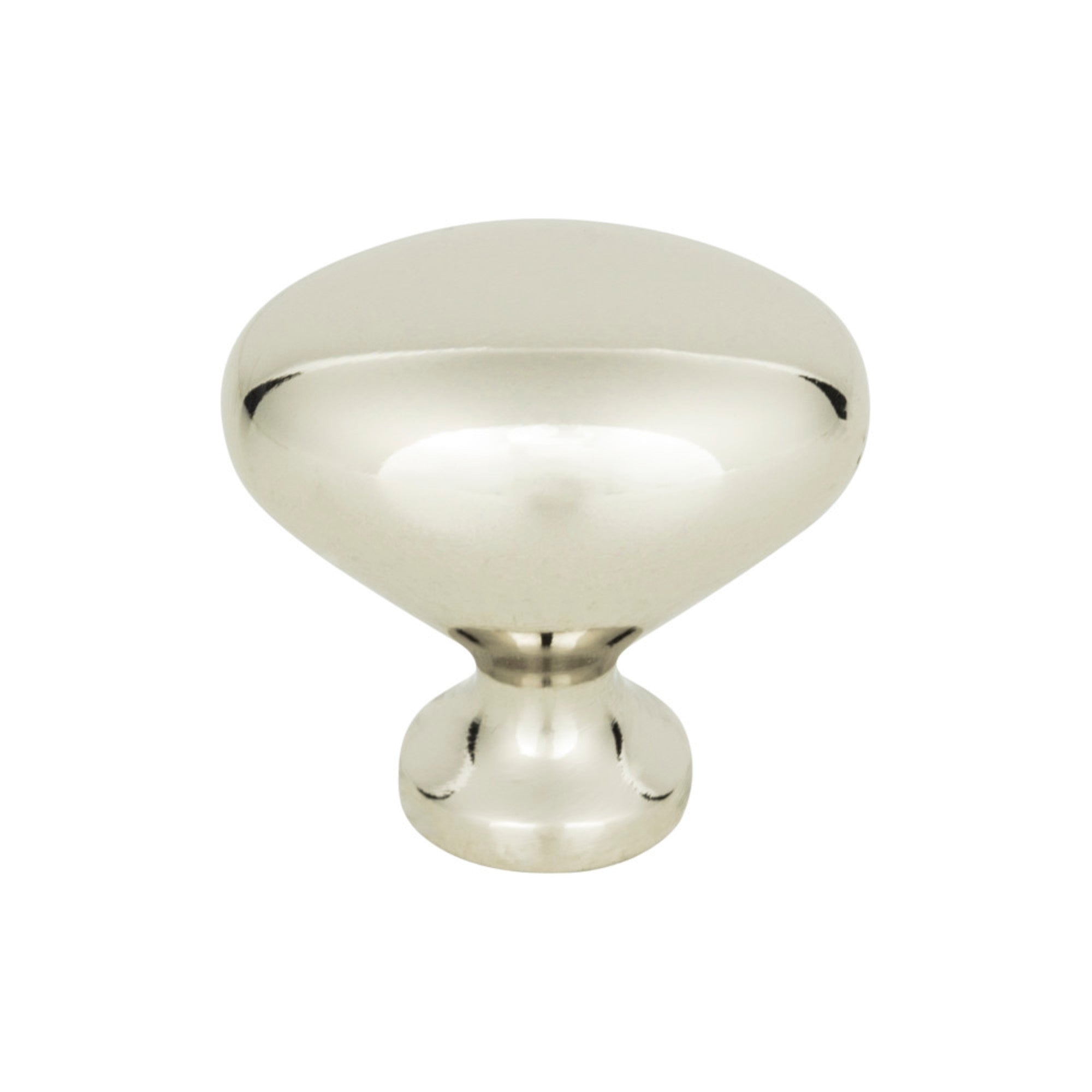 Robin Egg Oval Knob - Polished Nickel