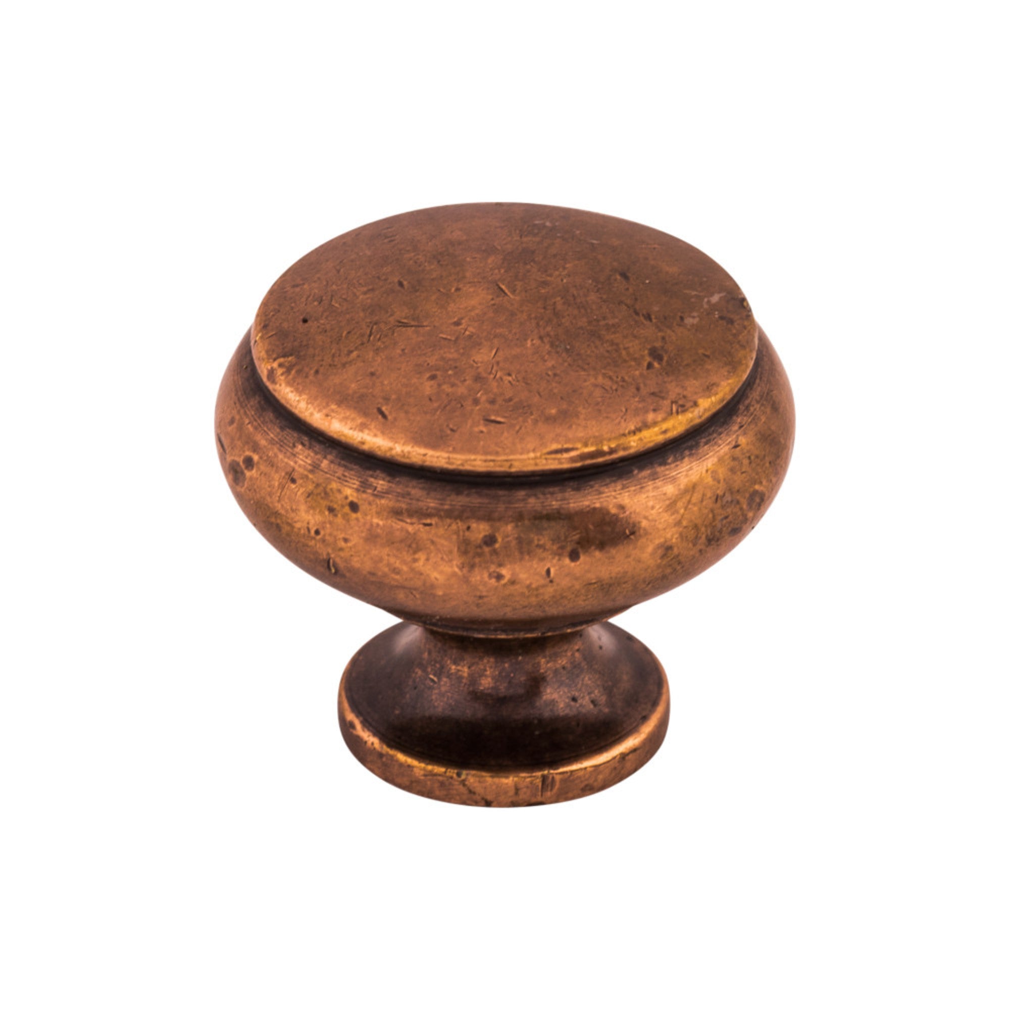 Cumberland 1 1/4" Diameter Round Knob - Old English Copper