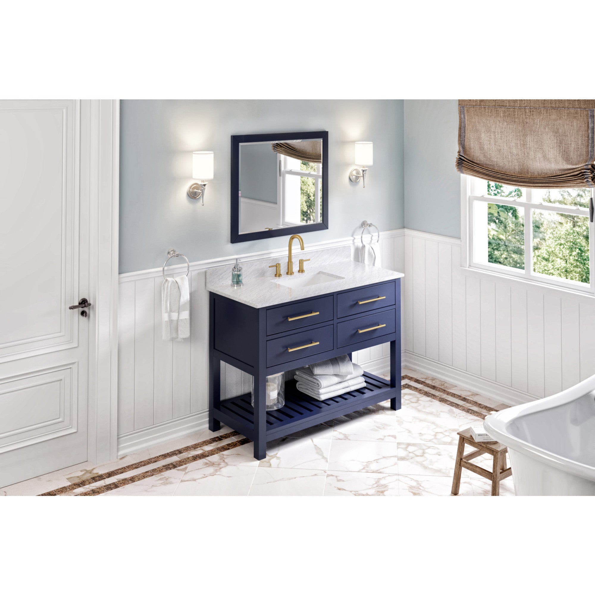 48" Wavecrest Vanity – Hale Blue
