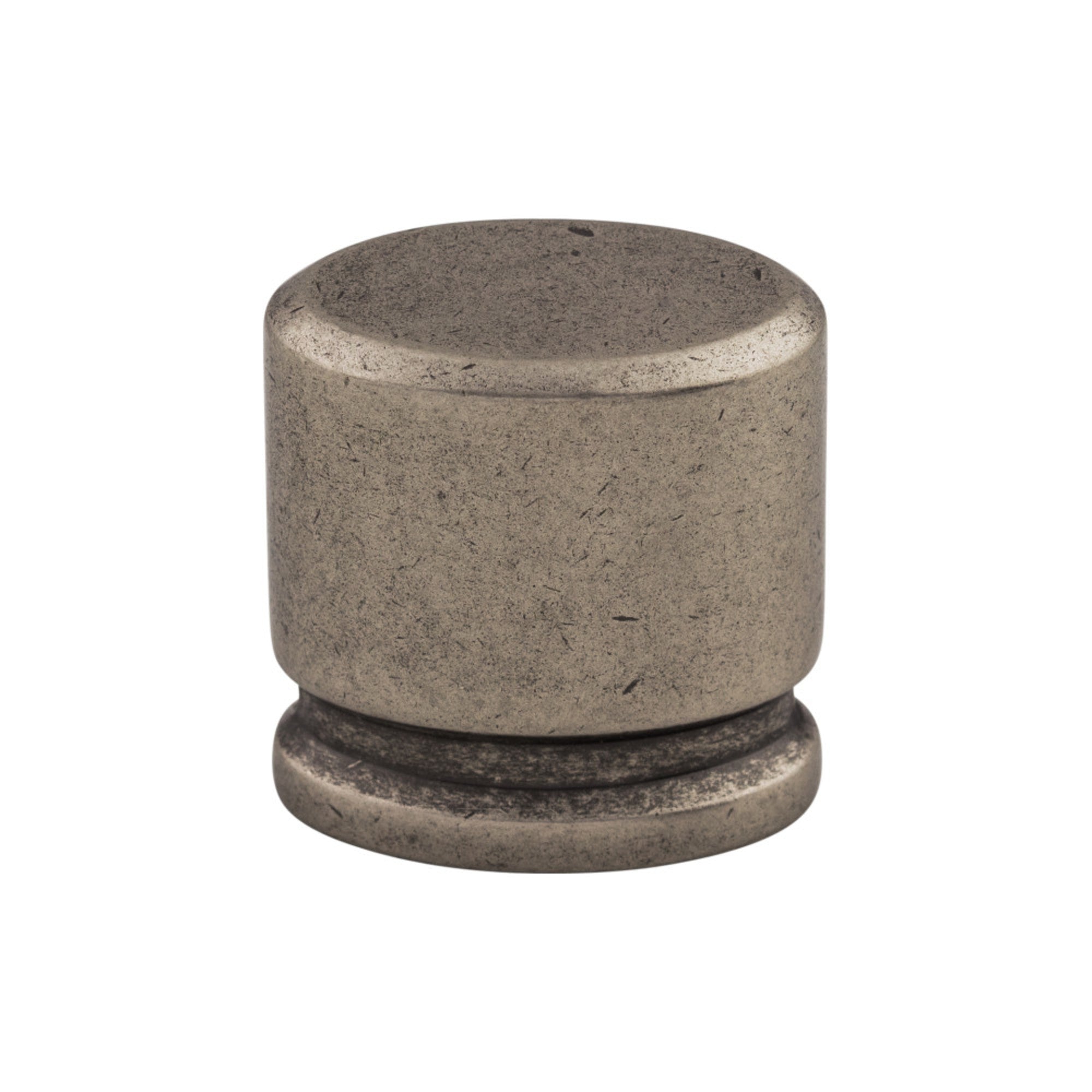 Oval Oval Knob - Pewter Antique