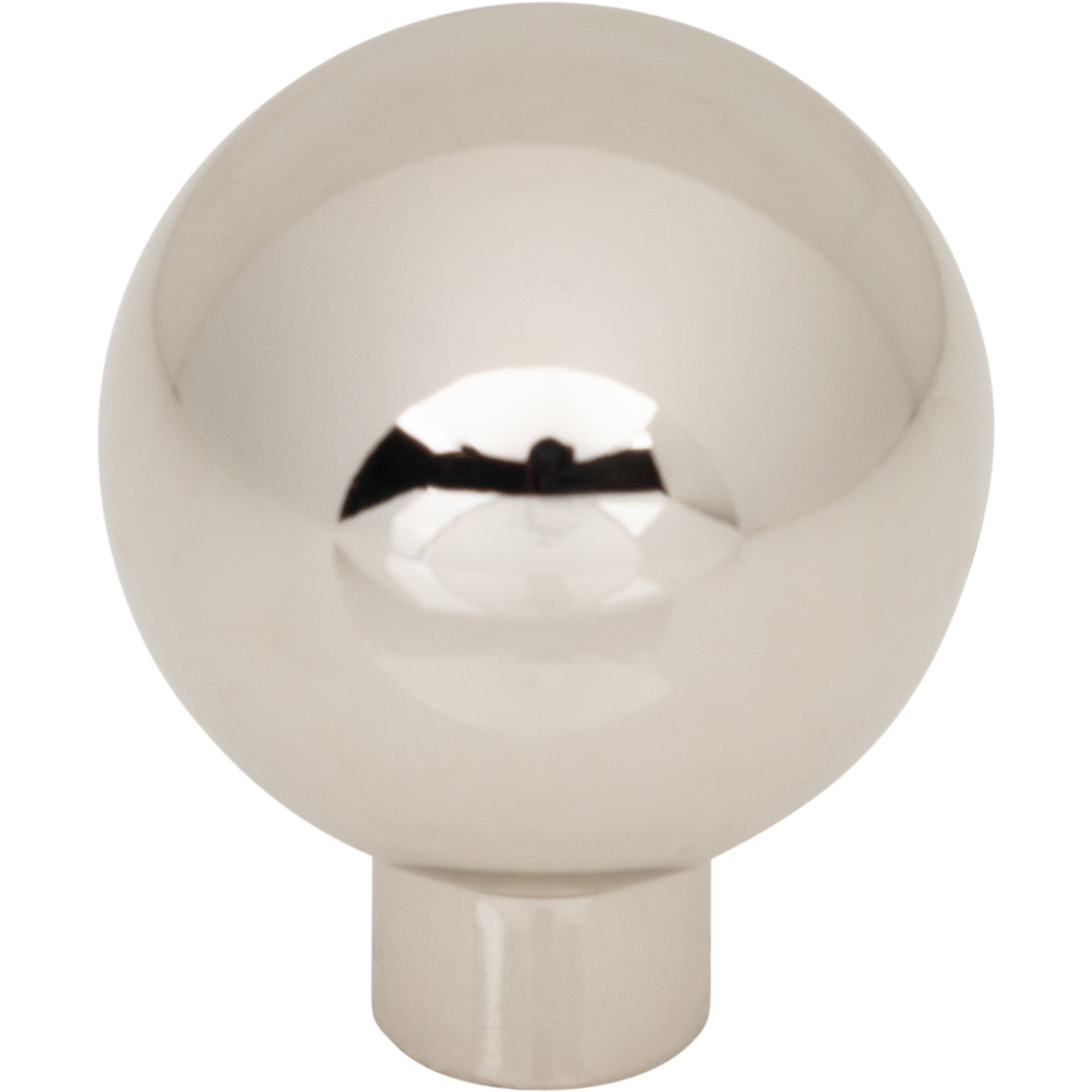 Brockwell Round Knob - Polished Nickel