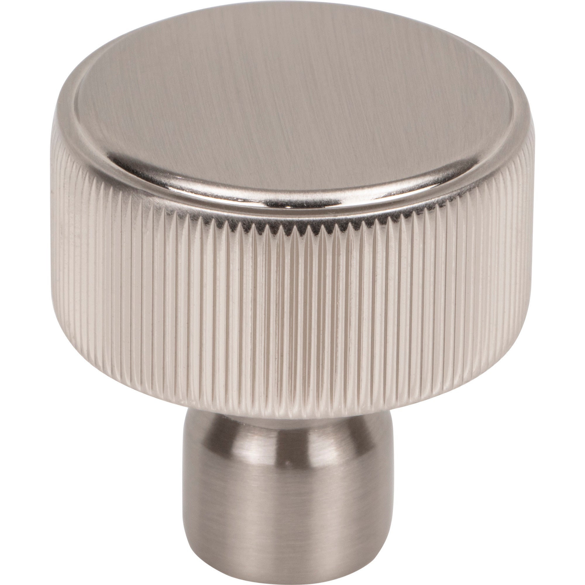Dempsey 1 1/4" Length Round Knob - Brushed Satin Nickel