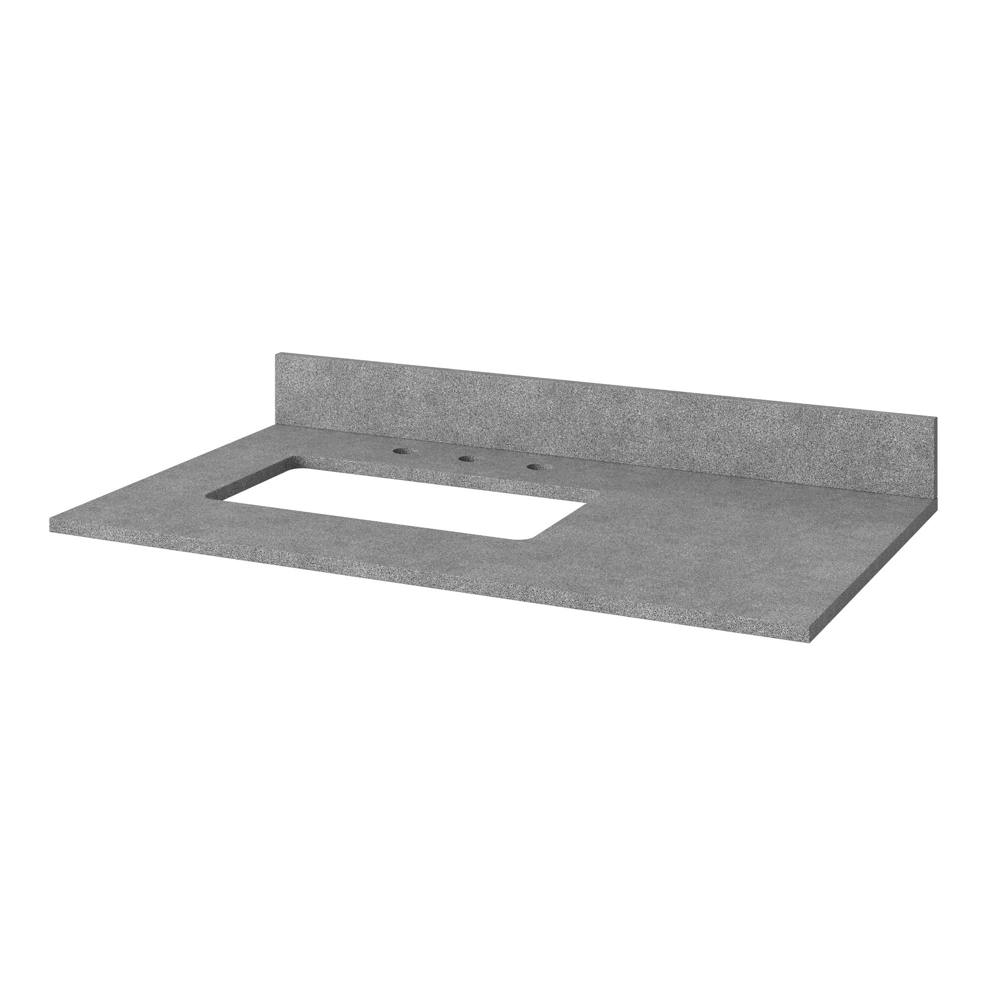 36" Percival Vanity – Left Offset – Grey