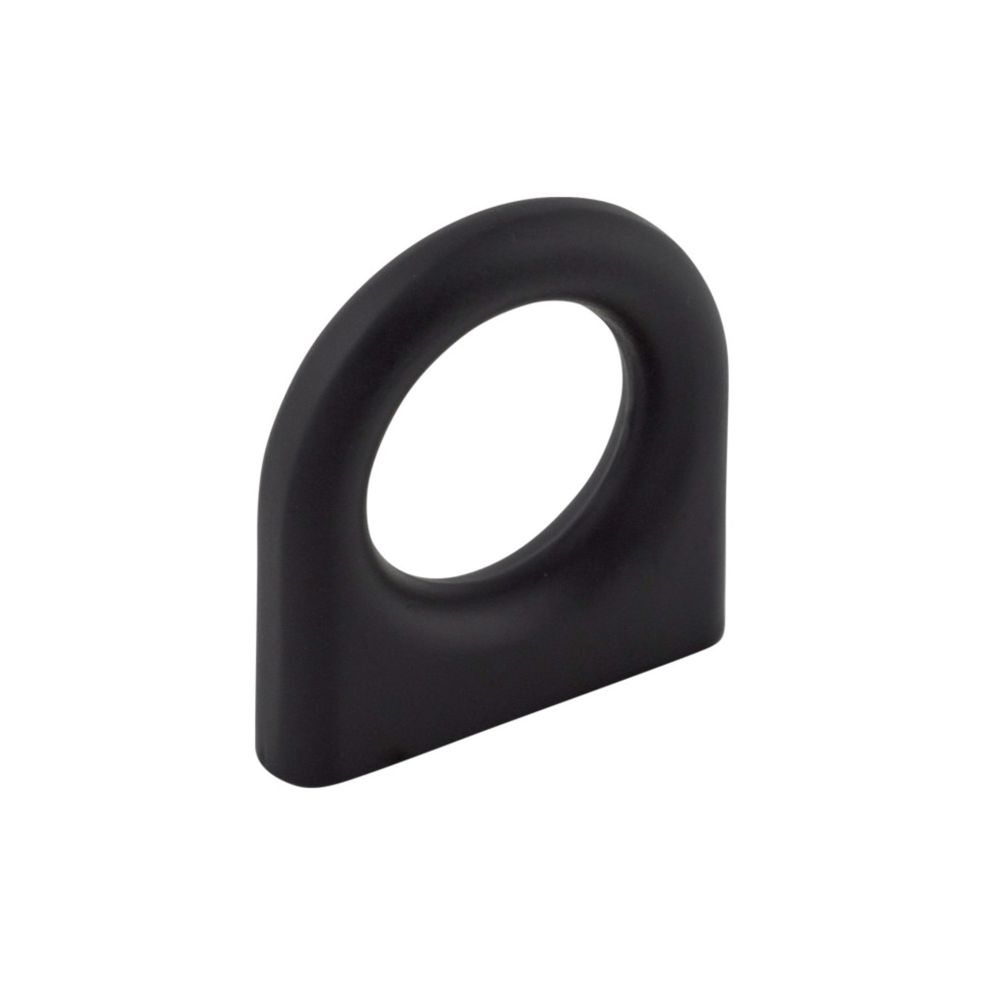 Ring 5/8" Center to Center Round Knob - Flat Black