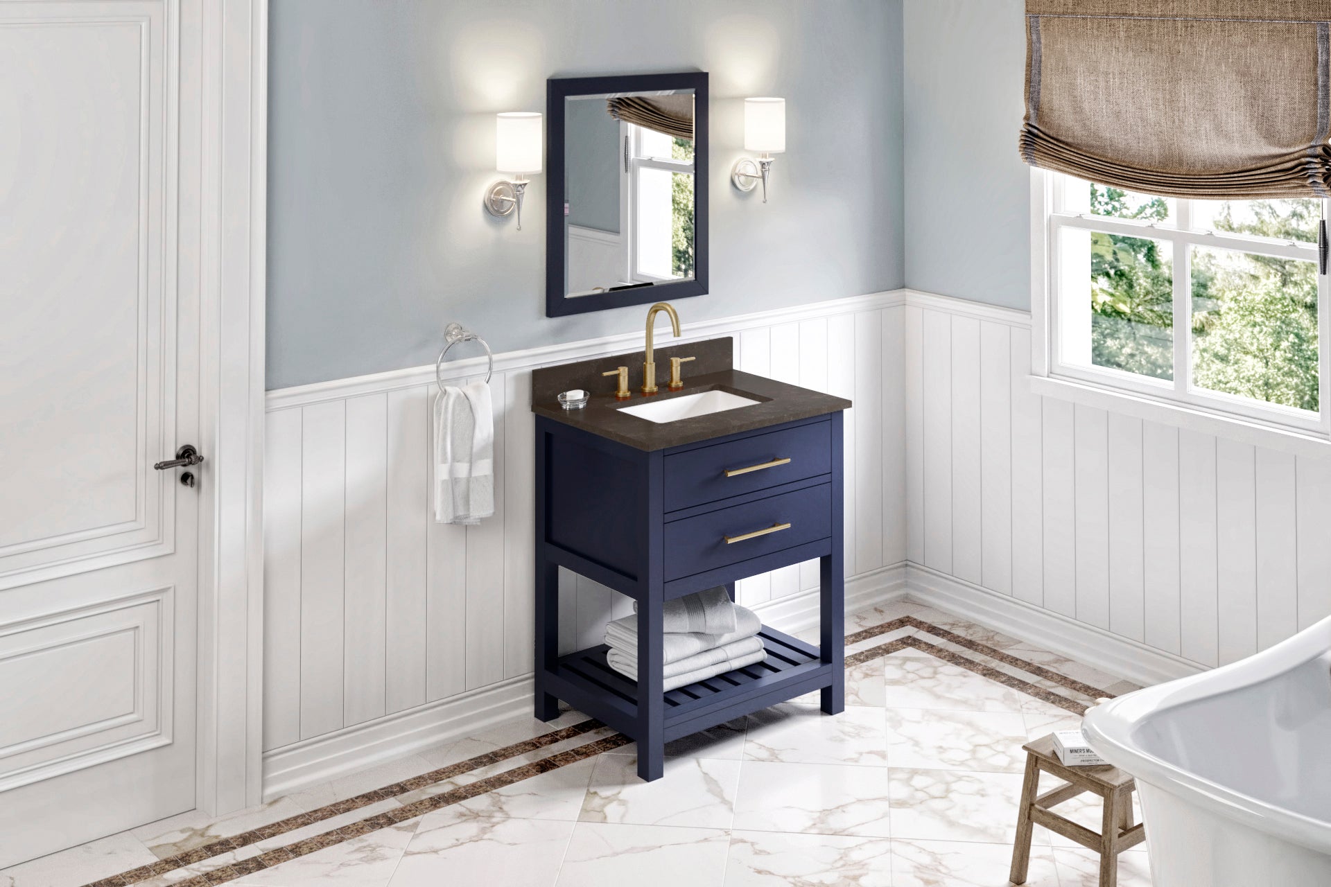 30" Wavecrest Vanity – Hale Blue
