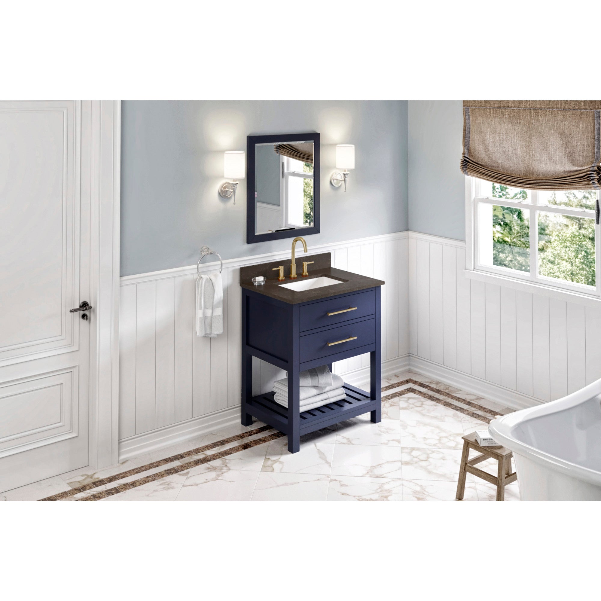 30" Wavecrest Vanity – Hale Blue