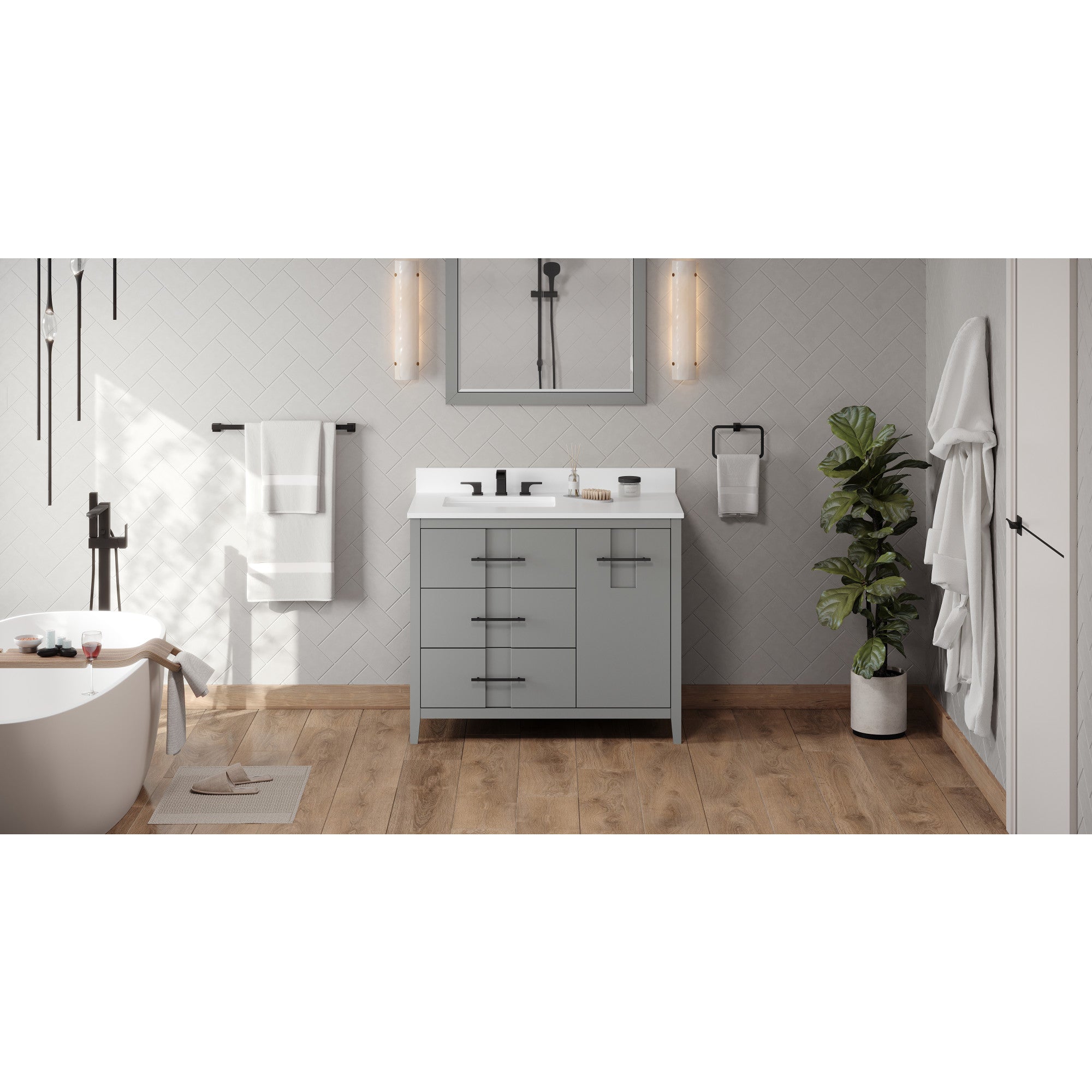 42" Katara Vanity – Left Offset