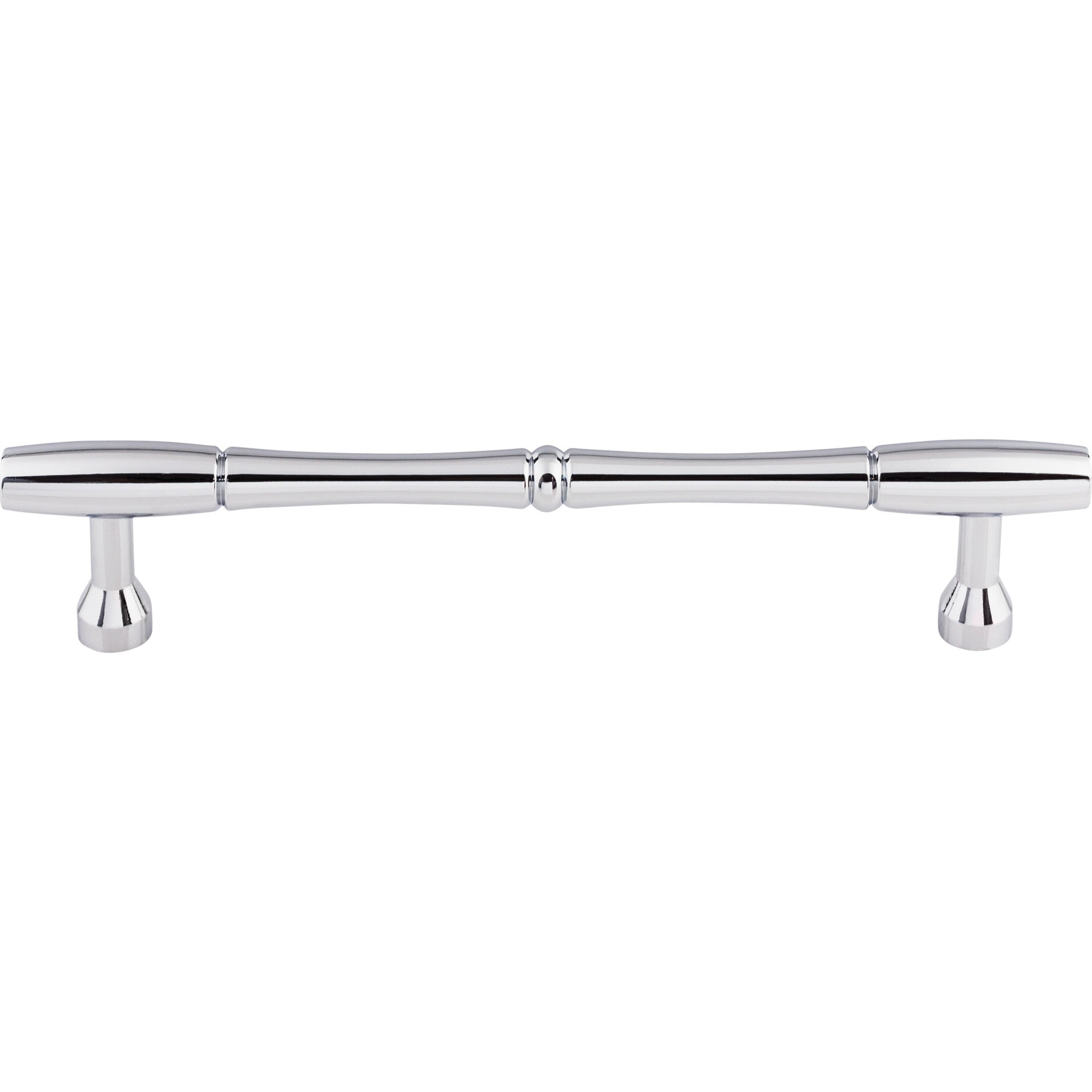 Nouveau Bamboo 7" Center to Center Bar Pull - Polished Chrome