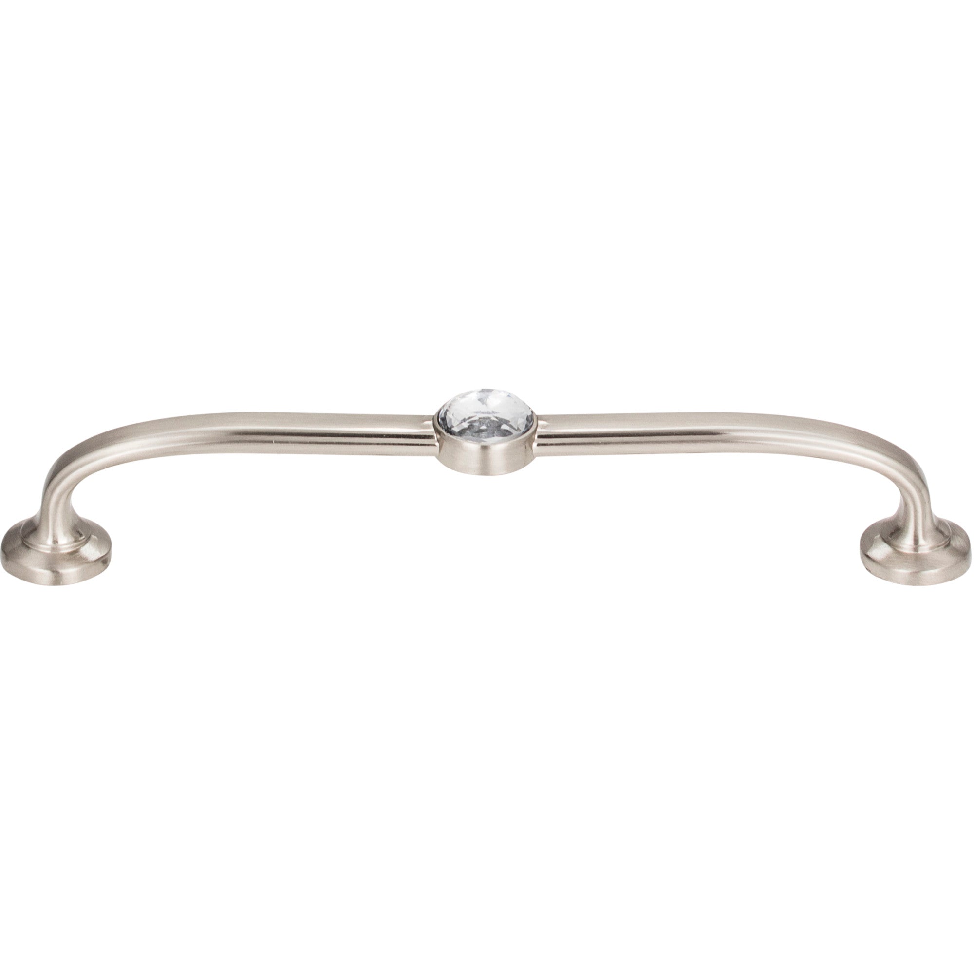 Legacy Crystal Bar Pull - Brushed Nickel