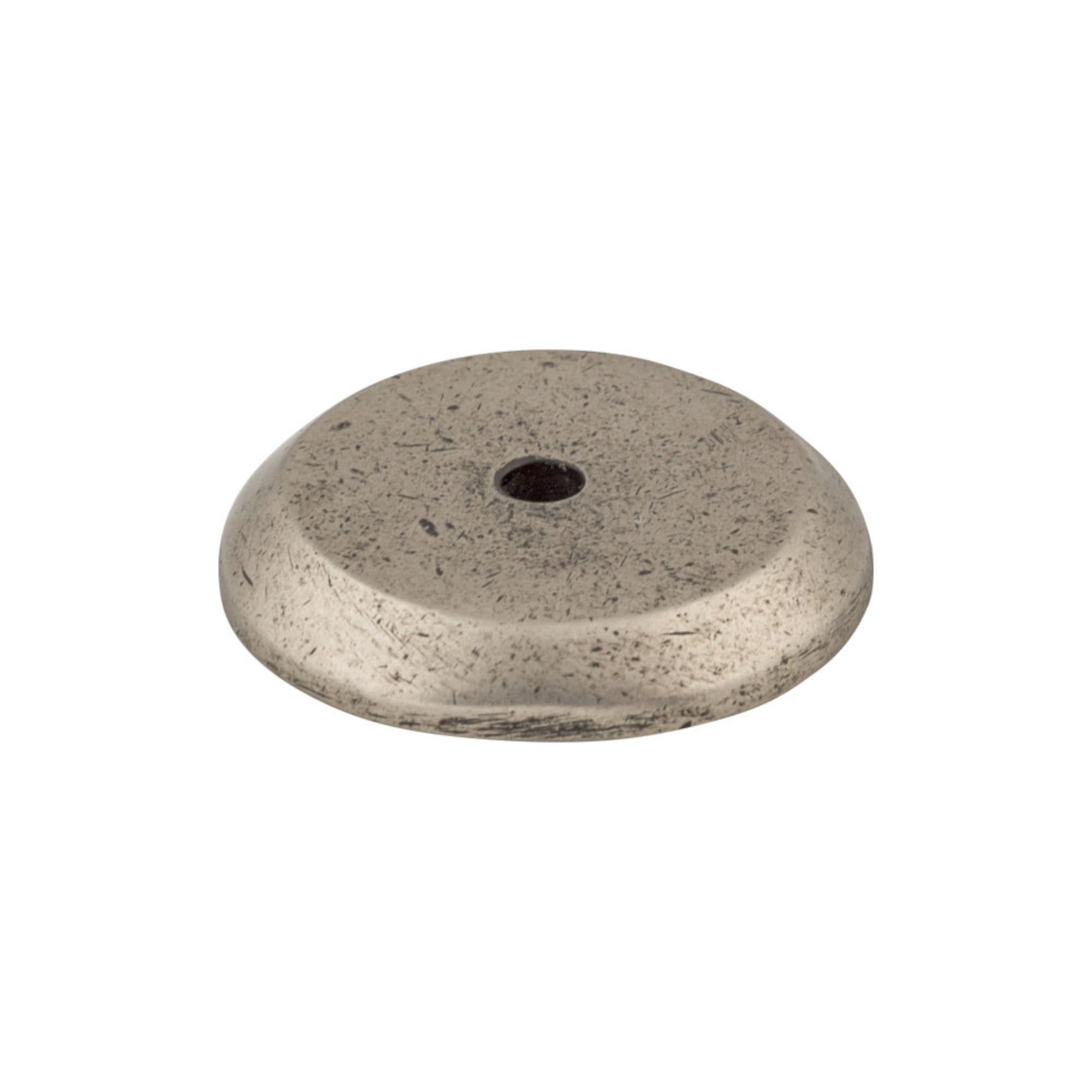 Aspen Round Knob Backplate - Silicon Bronze Light