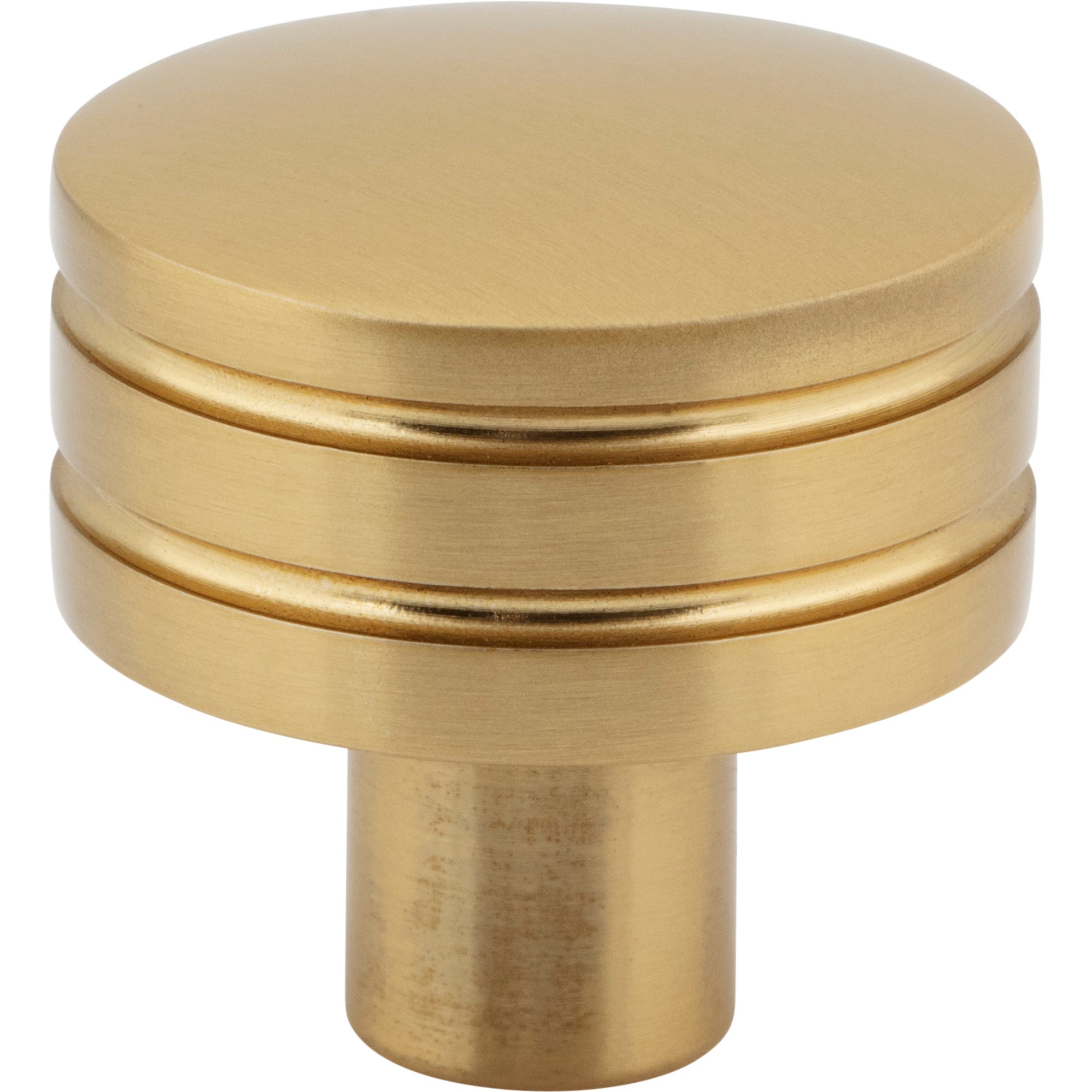 Griffith 1 1/4" Diameter Round Knob - Warm Brass