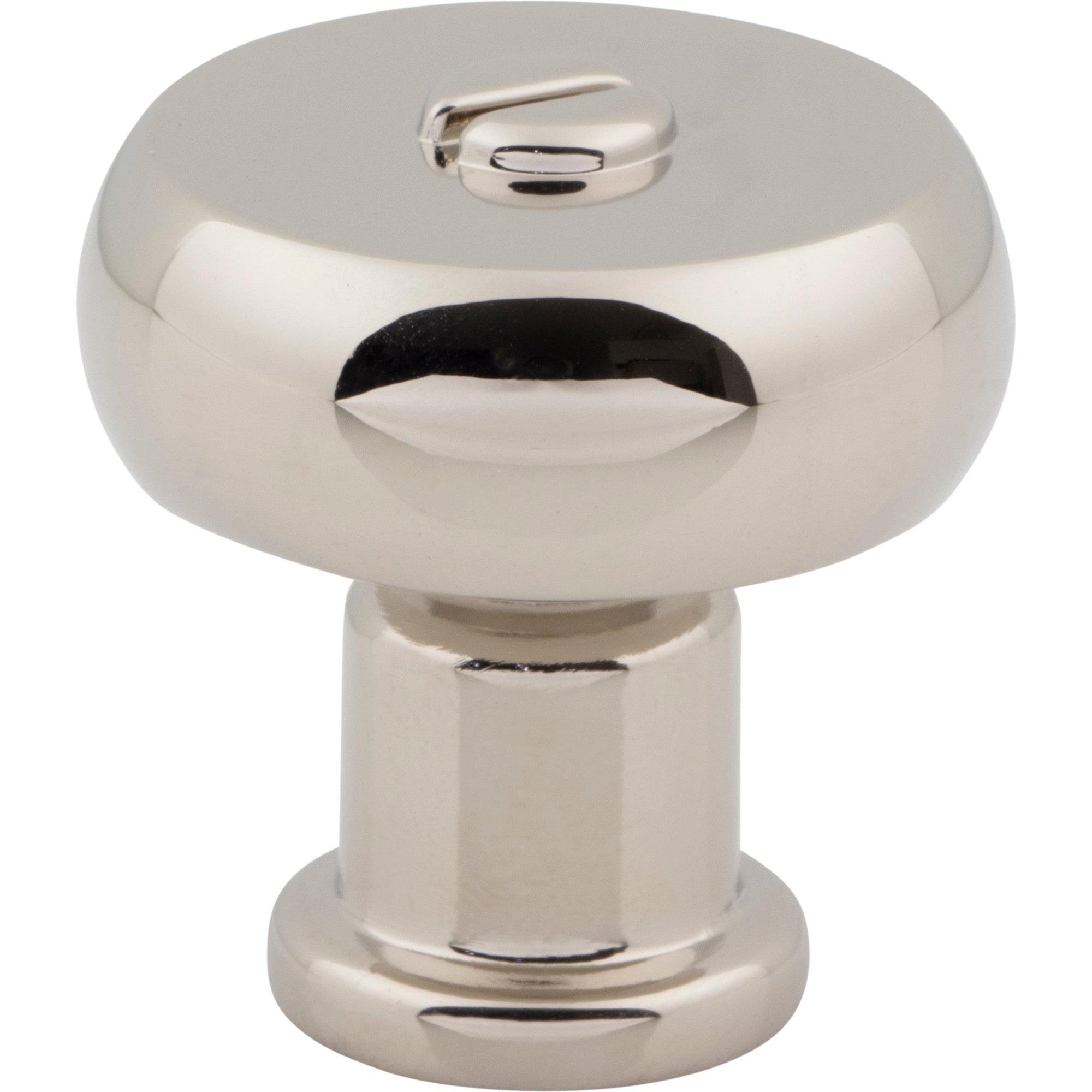 Everitt Round Knob - Polished Nickel