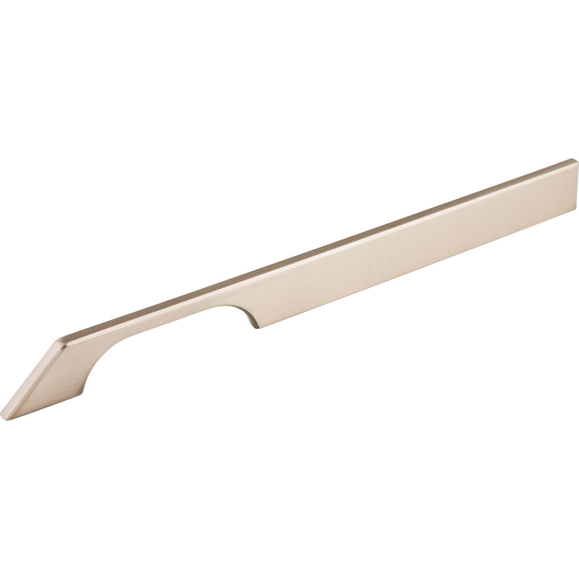 Tapered 12" Center to Center Bar Pull - Brushed Satin Nickel
