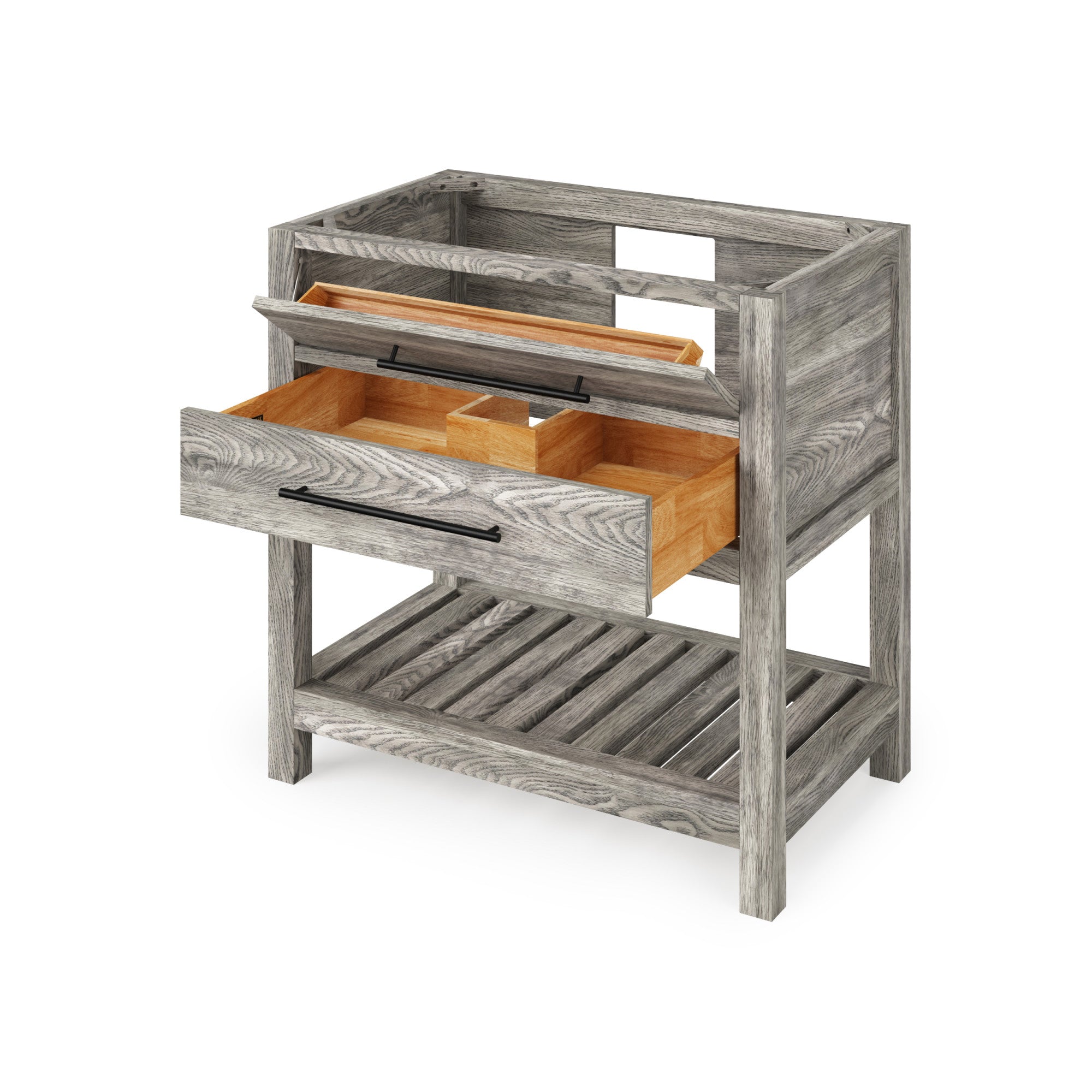 36" Weathered Grey Wavecrest Vanity