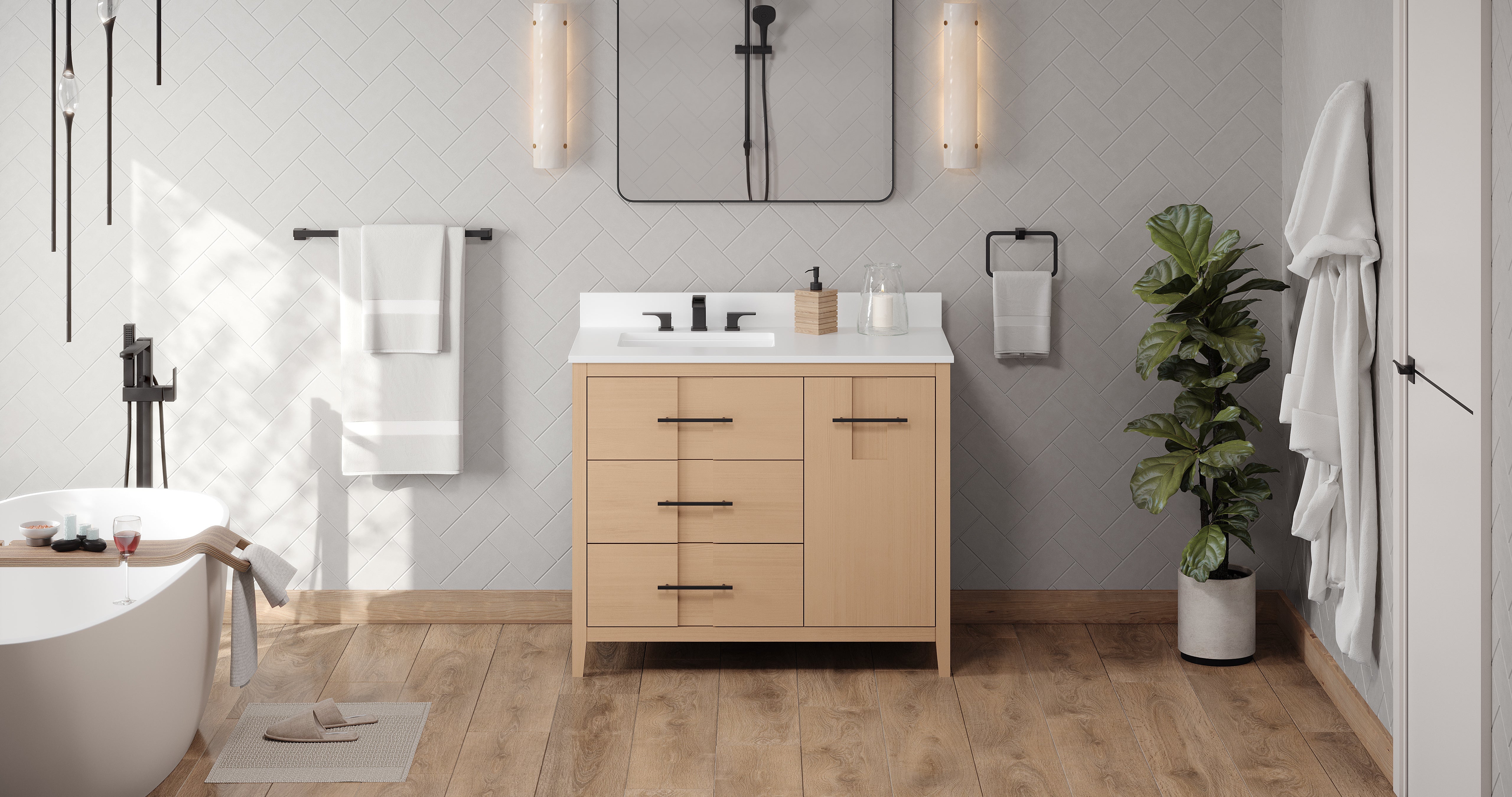 42" Katara Vanity – Left Offset