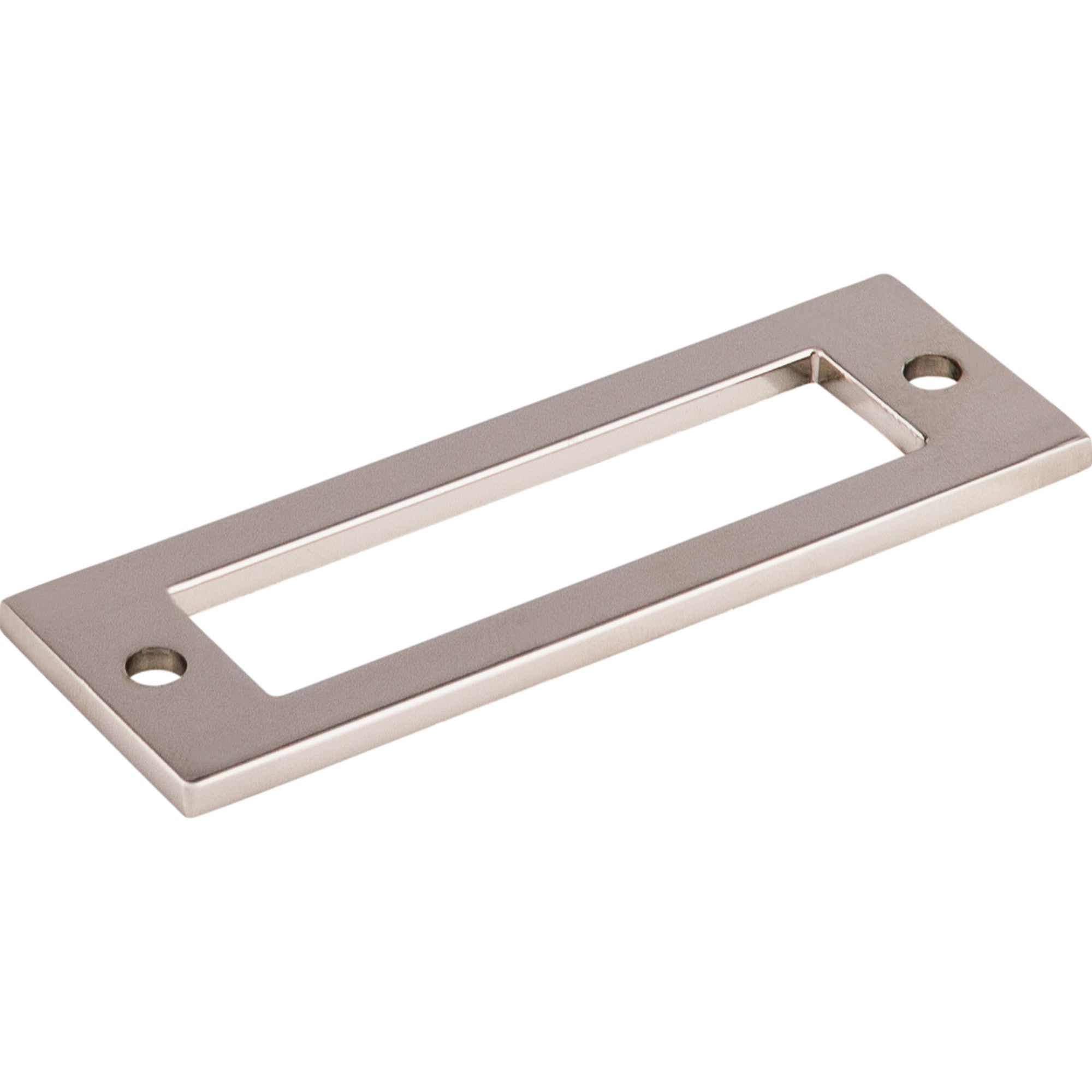Hollin 3" Center to Center Pull Backplate - Polished Nickel