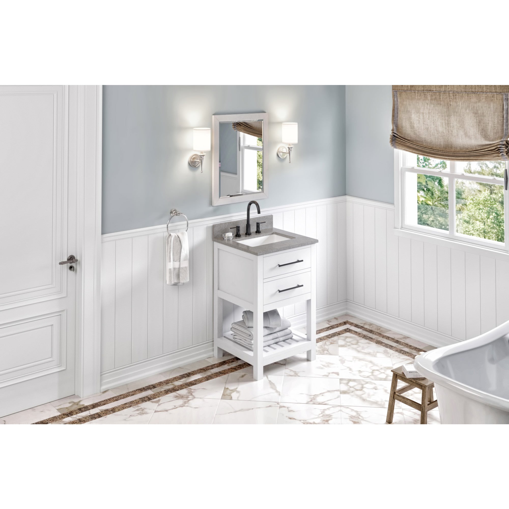 24" Wavecrest Vanity – White