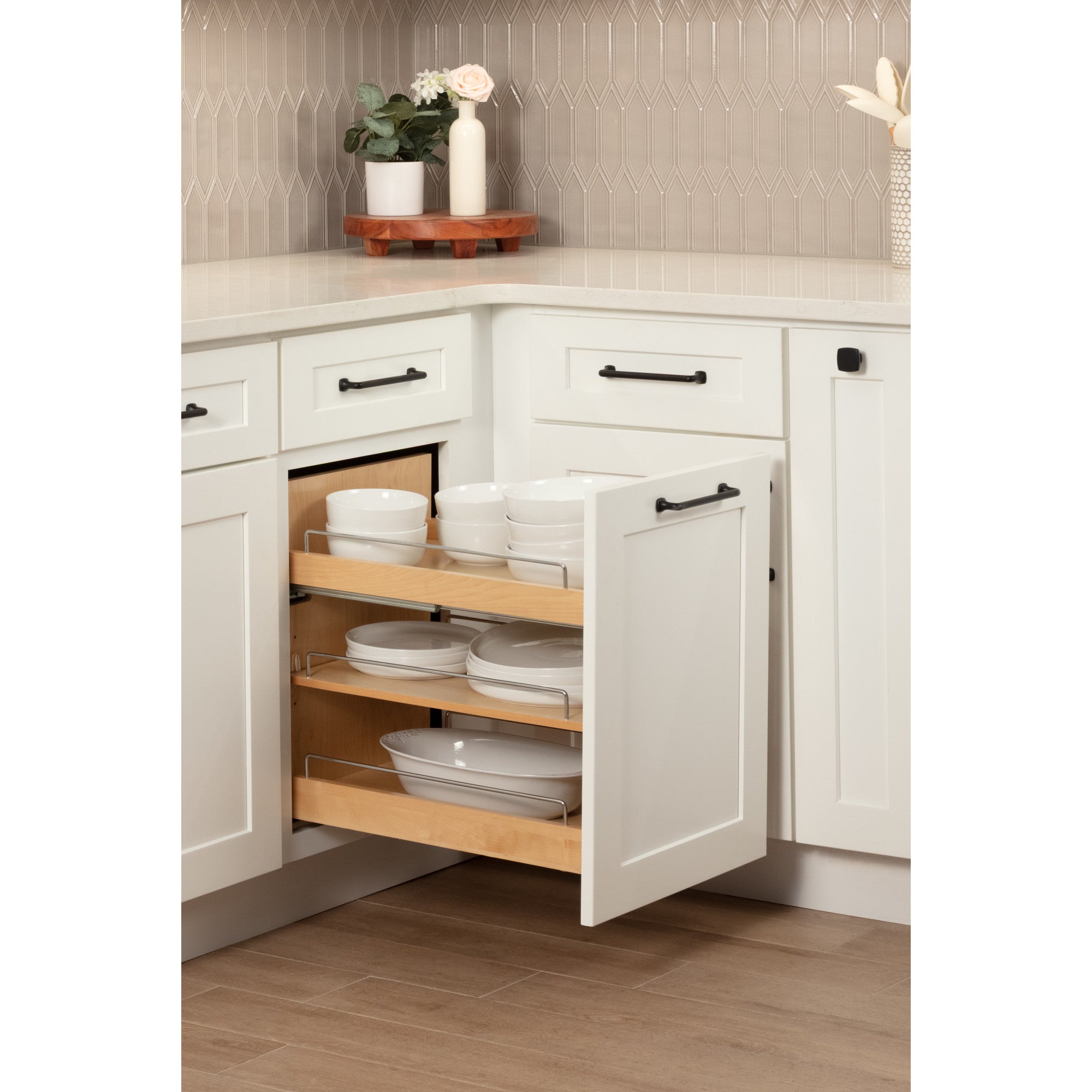 11" "No Wiggle" Soft-Close Under Drawer Base Pullout