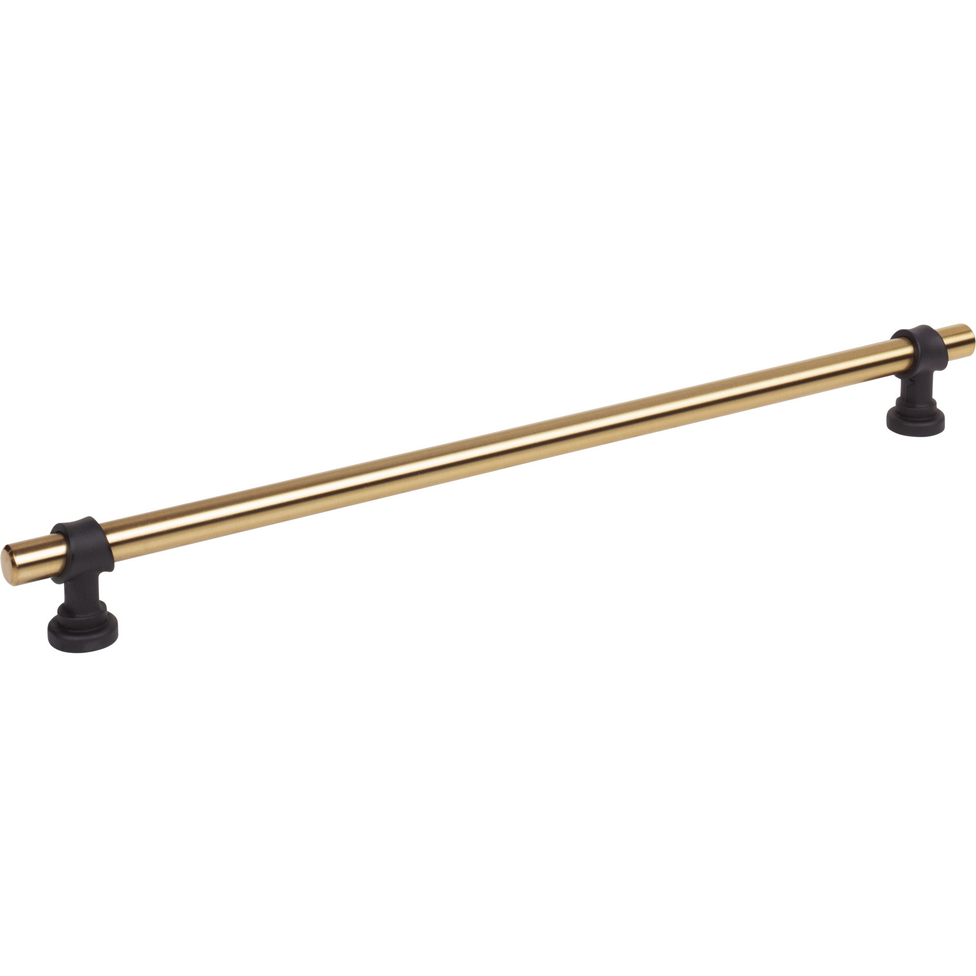 Bit 12" Center to Center Bar Pull - Honey Bronze and Flat Black