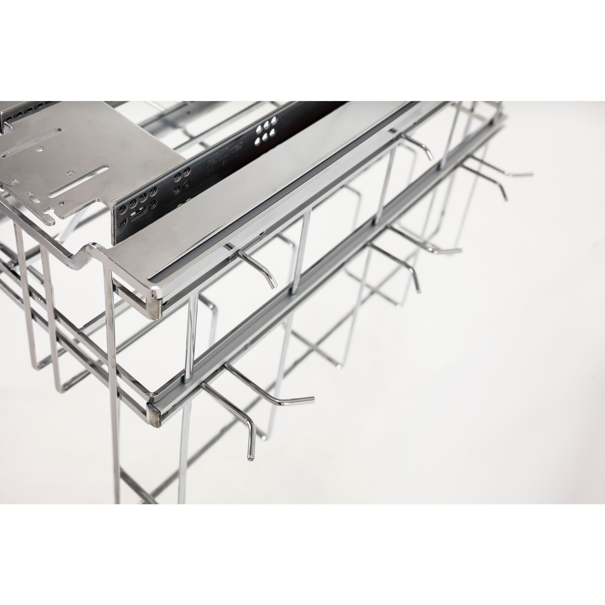 Polished Chrome STORAGE WITH STYLE® Soft-close Hanging Pan Pullout