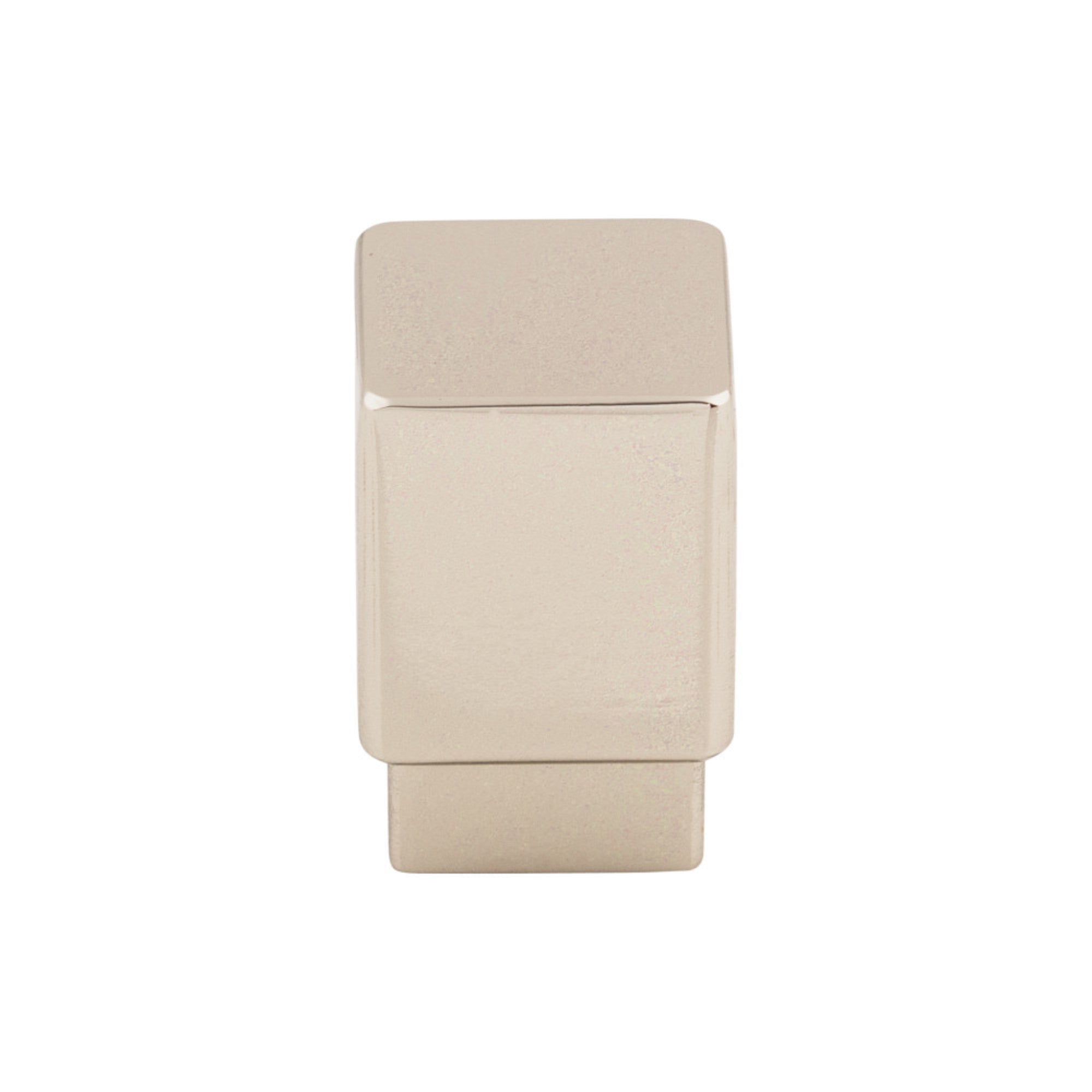 Tapered Square Knob - Polished Nickel