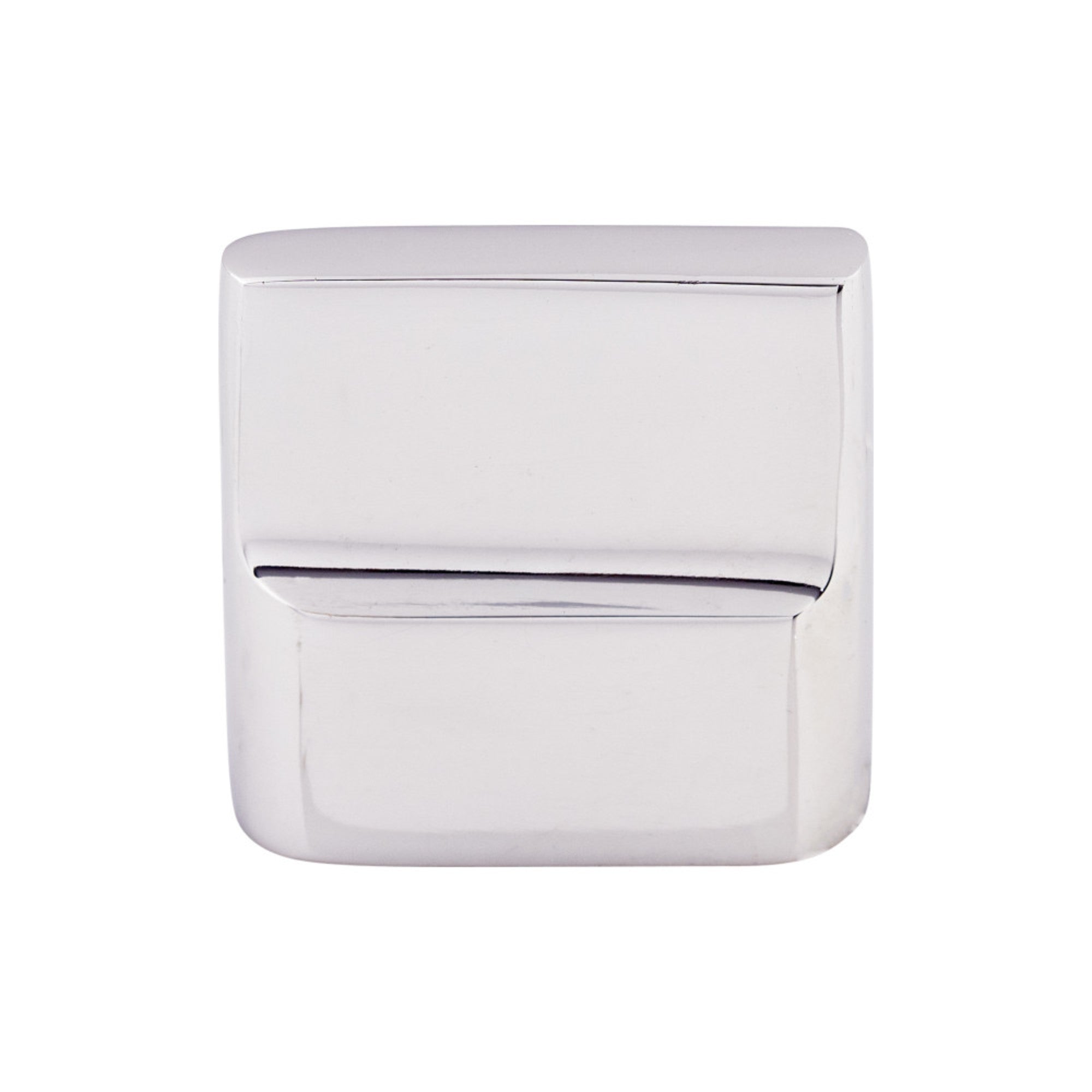 Aspen II Flat Sided 7/8" Center to Center Rectangle Knob - Polished Chrome