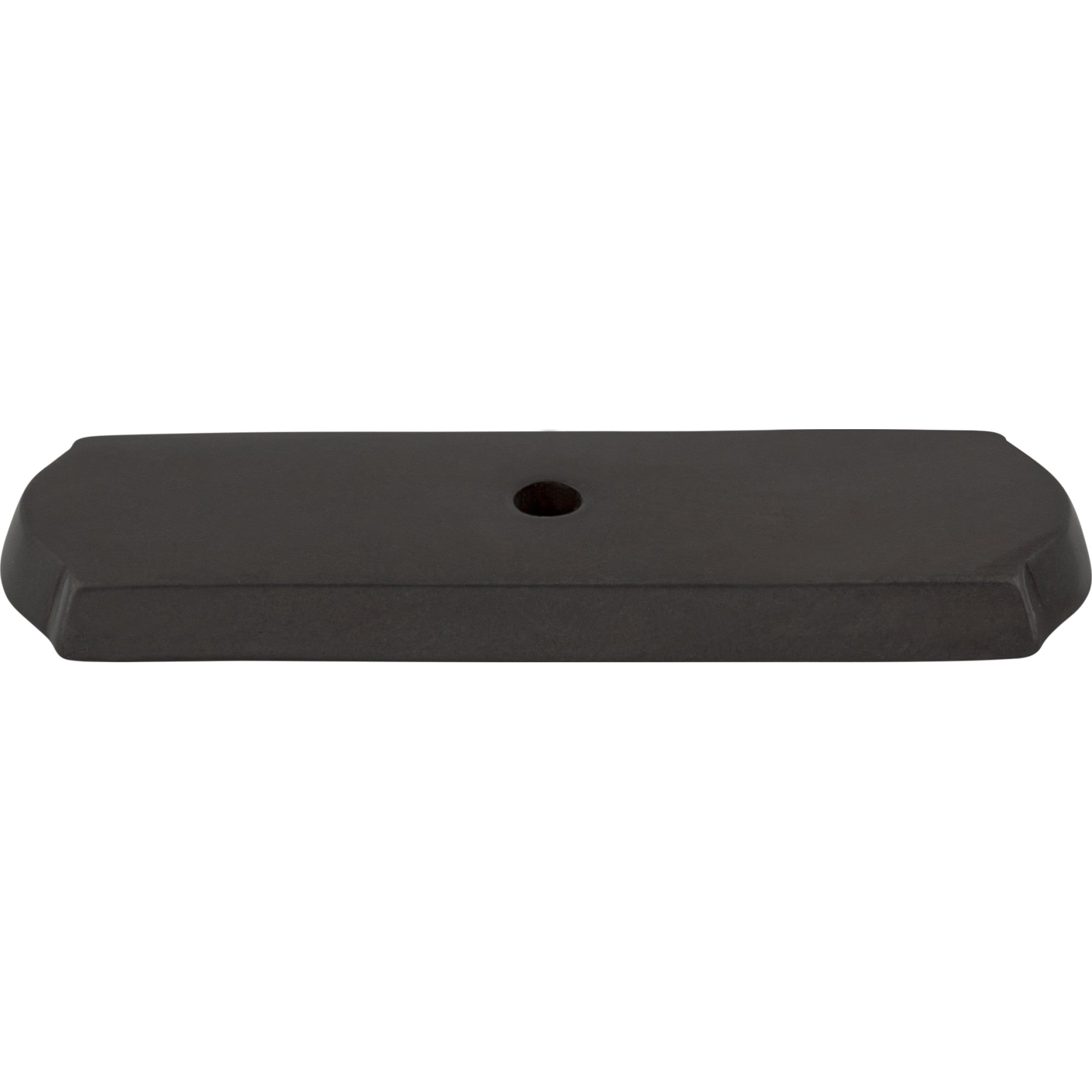 Aspen Rectangle Knob Backplate - Medium Bronze
