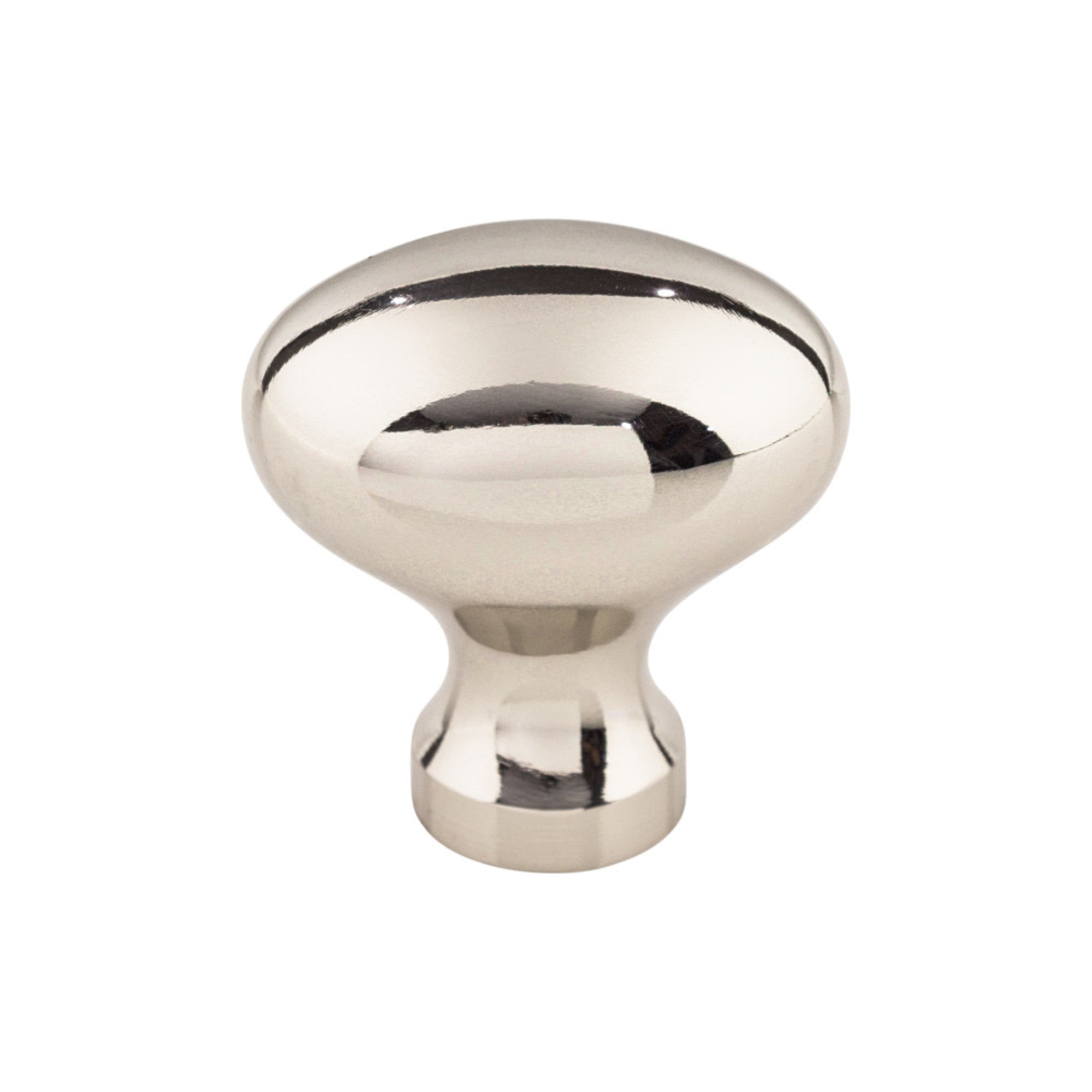 Egg Oval Knob - Polished Nickel