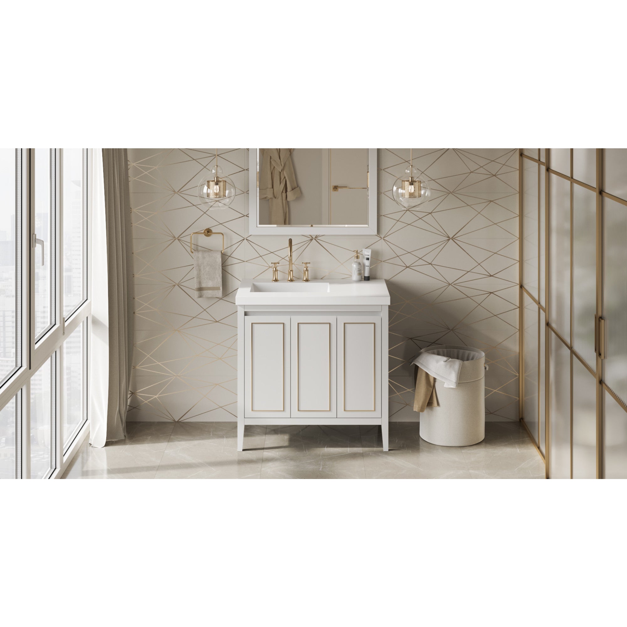 36" Percival Vanity – White
