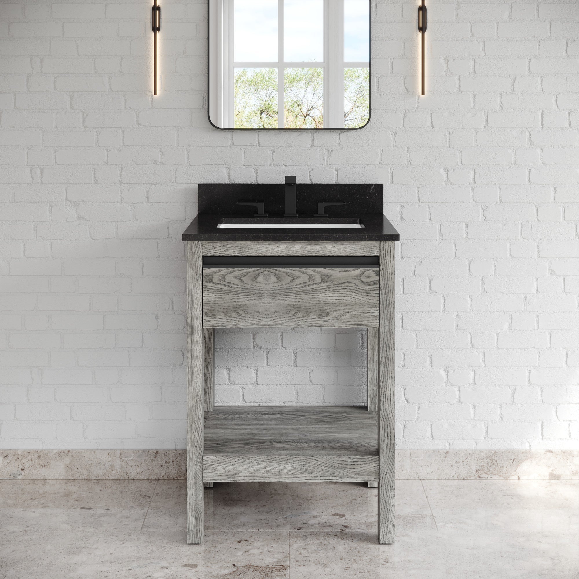 24" Jubilee Vanity – Weathered Grey