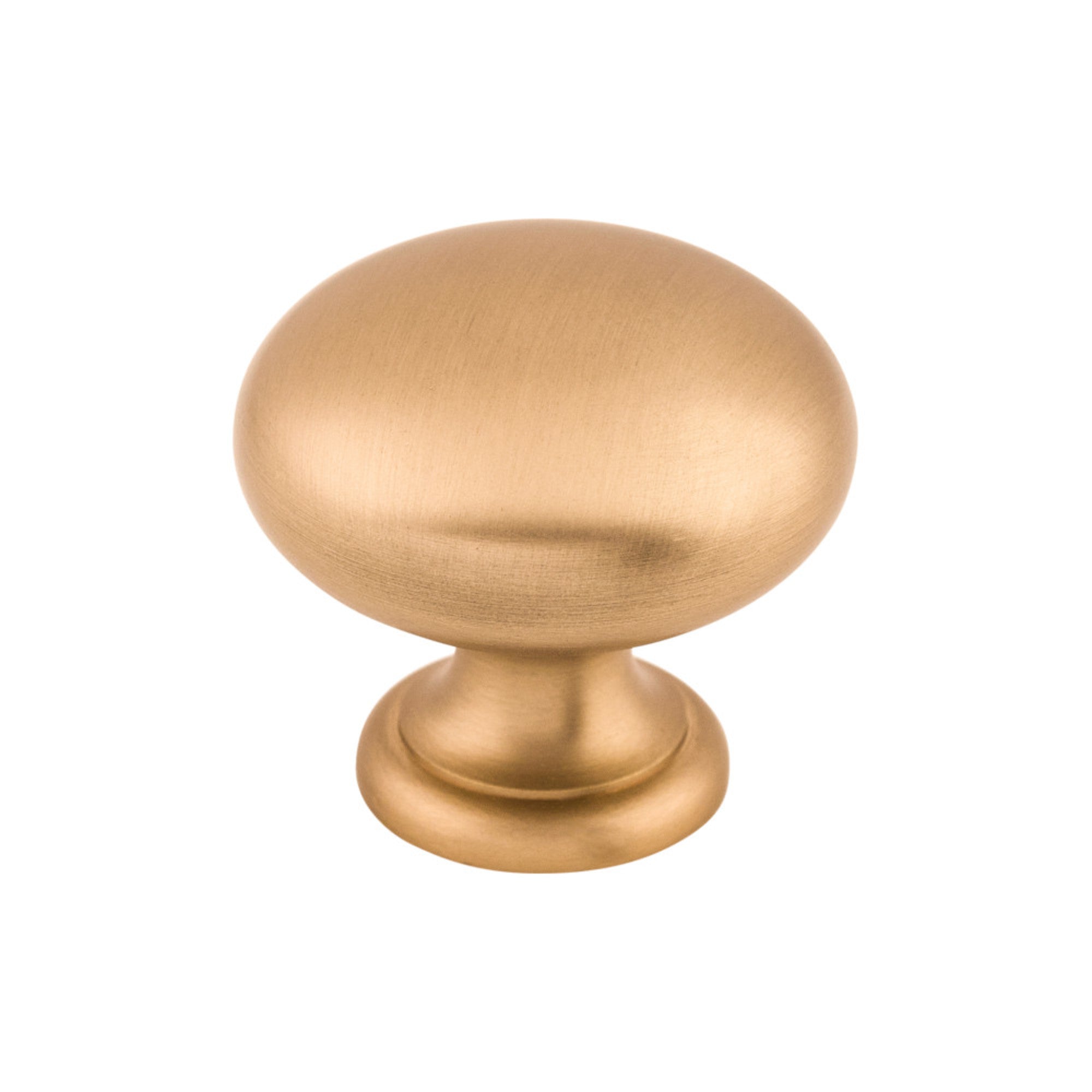 Mushroom 1 1/4" Diameter Round Knob - Brushed Bronze