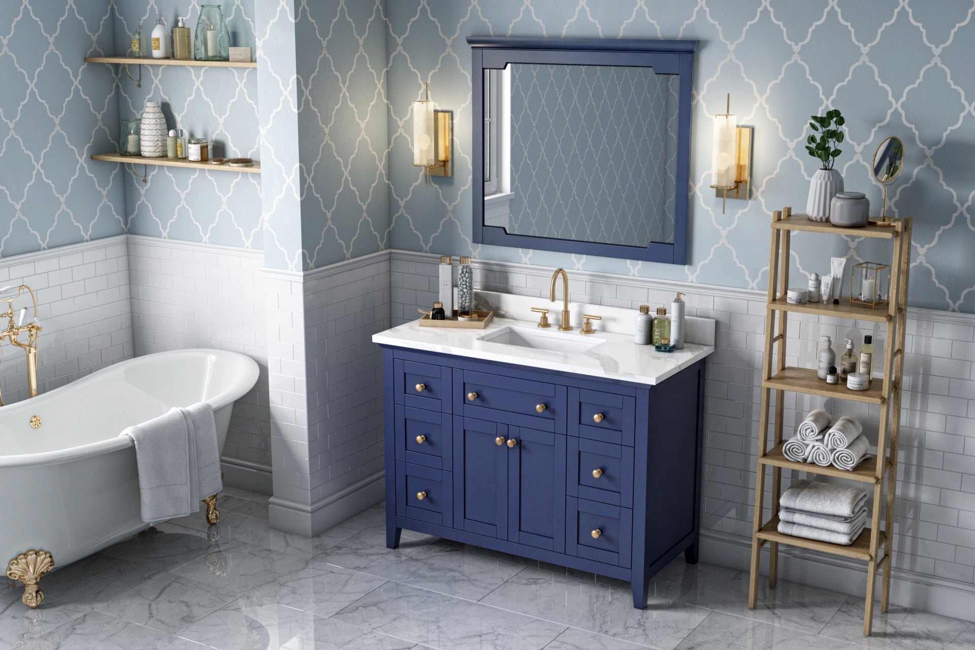 48" Chatham Vanity – Hale Blue