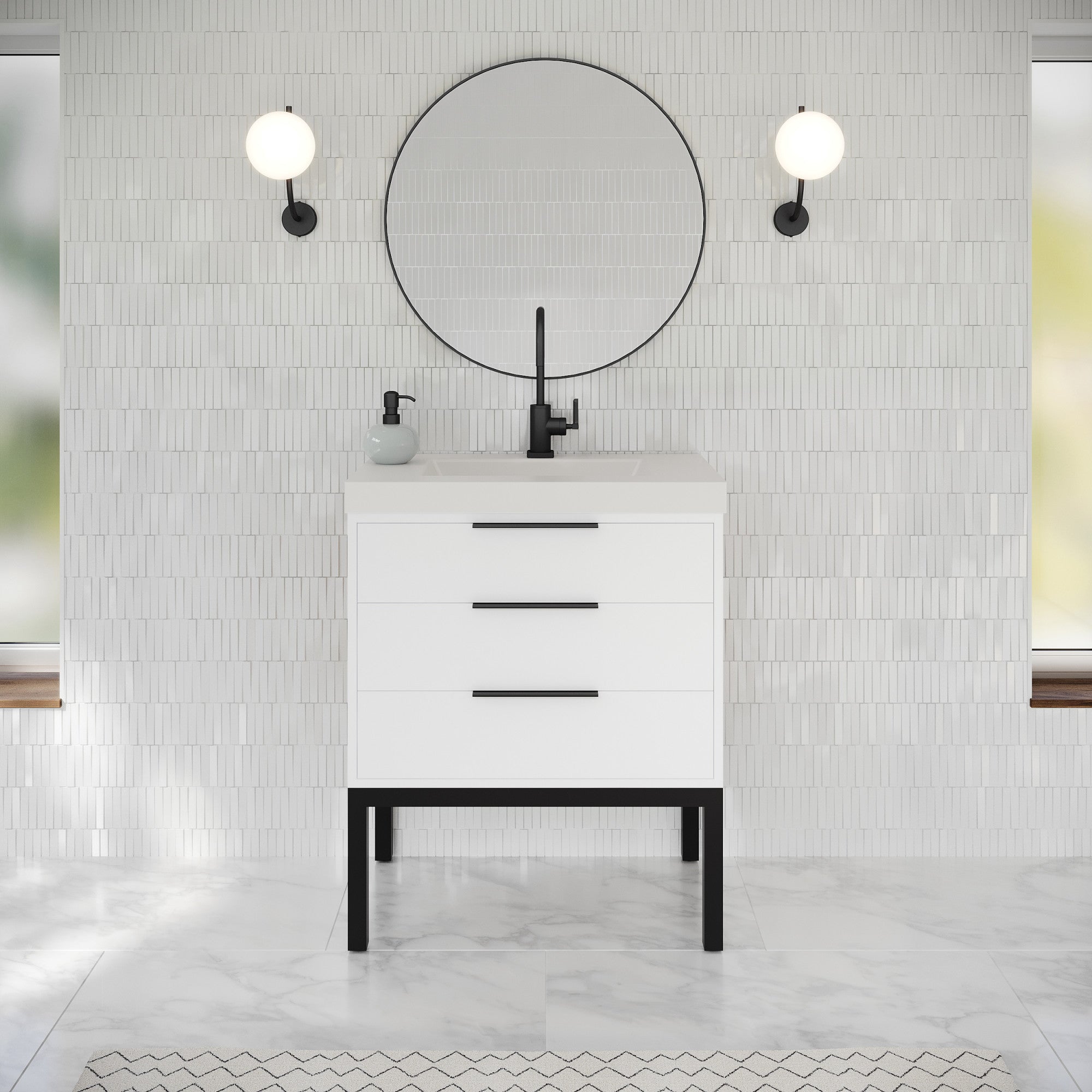 30" Gardner Vanity – White